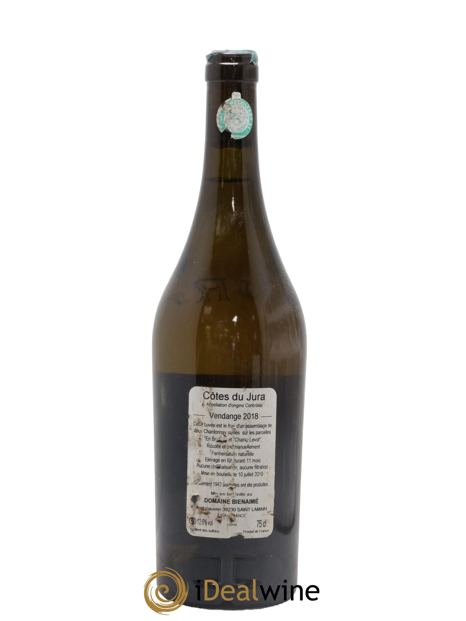 Côtes du Jura Chardonnay Bruno Bienaimé 2018 - Lot of 1 bottle - 1
