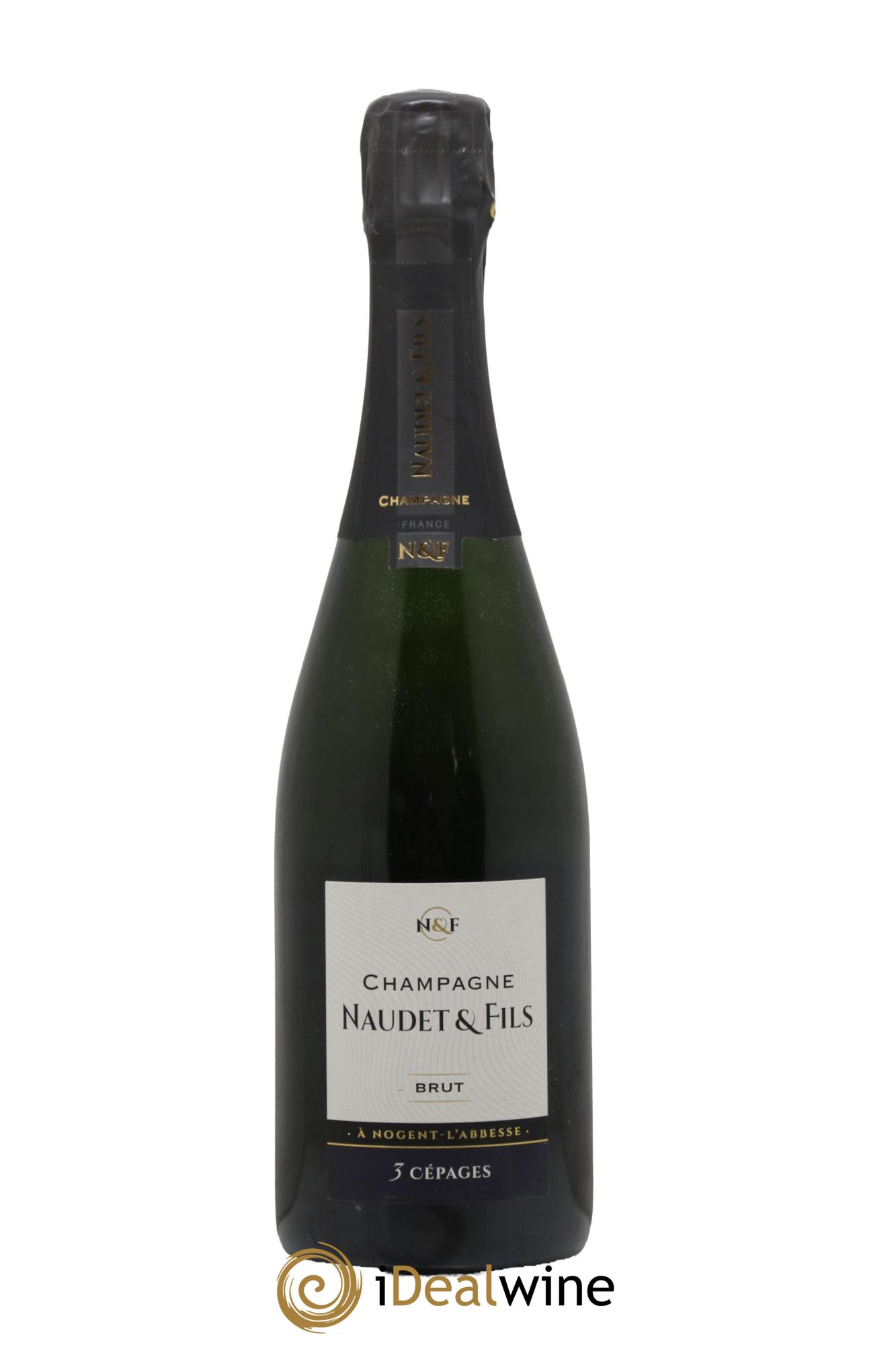 Champagne Brut 3 Cépages Maison Naudet - Lot de 1 bouteille - 0