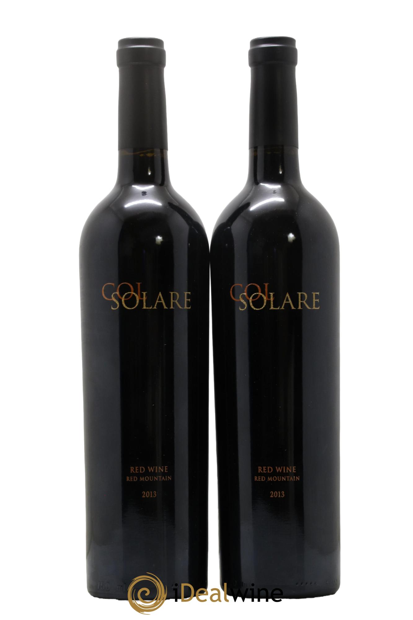 USA Washington Estate Red Mountain Col Solare 2013 - Lot de 2 bouteilles - 0