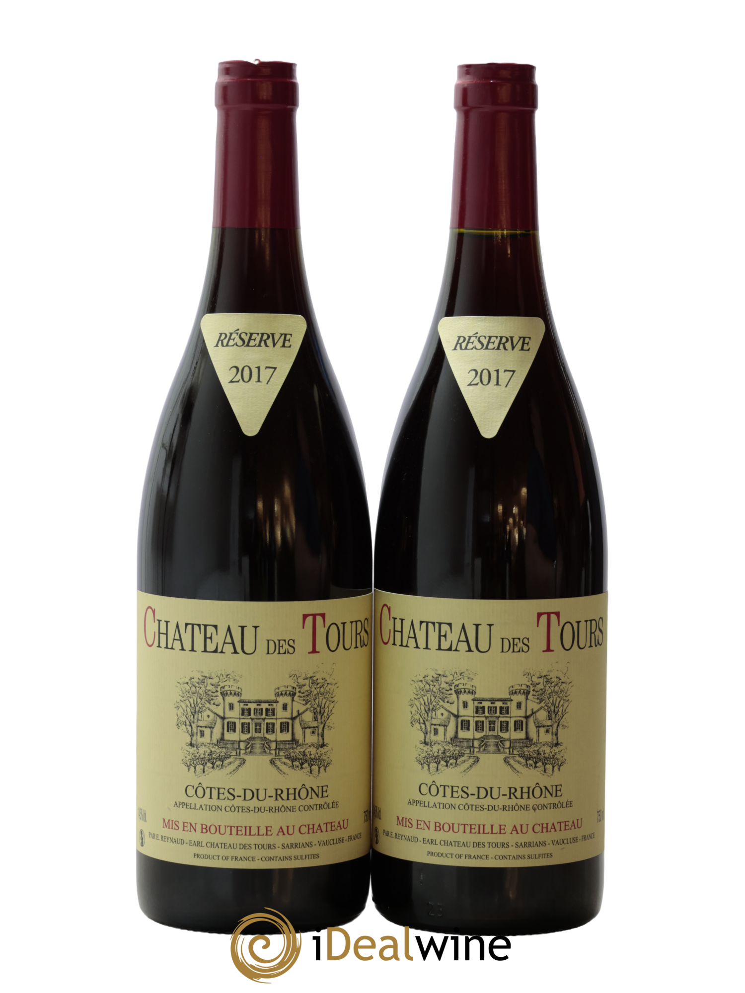 Côtes-du-Rhône Château des Tours Emmanuel Reynaud 2017 - Lotto di 2 bottiglie - 0