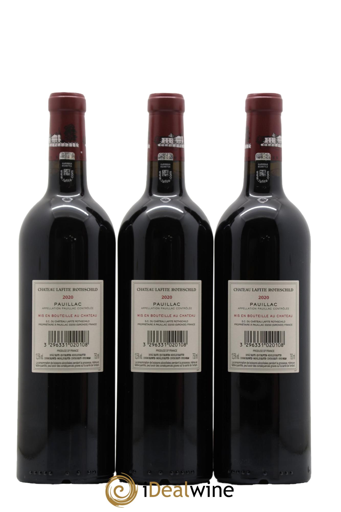 Château Lafite Rothschild 1er Grand Cru Classé 2020 - Lot of 6 bottles - 2