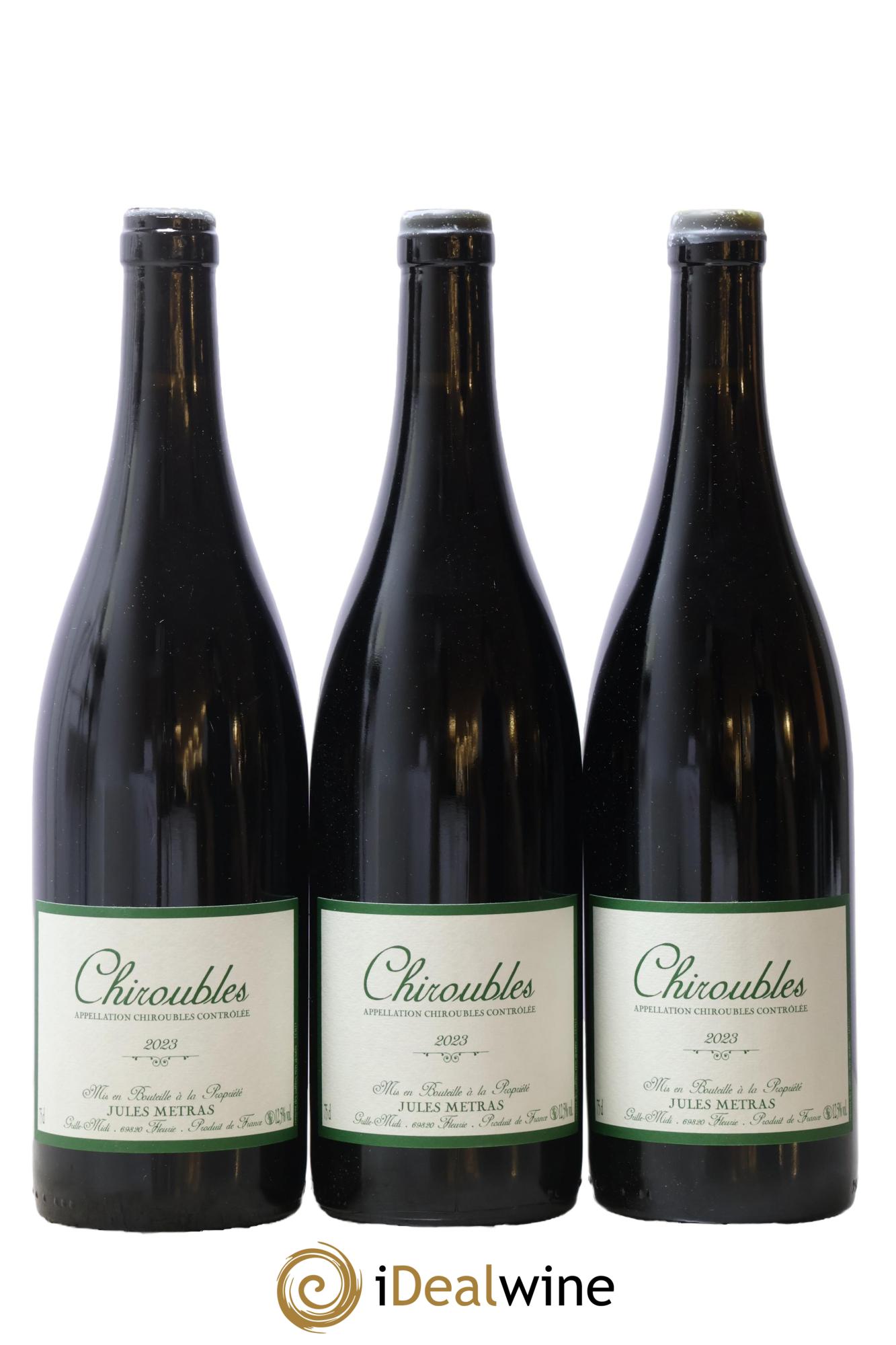 Chiroubles Jules Métras (Domaine) 2023 - Lot de 3 bouteilles - 0