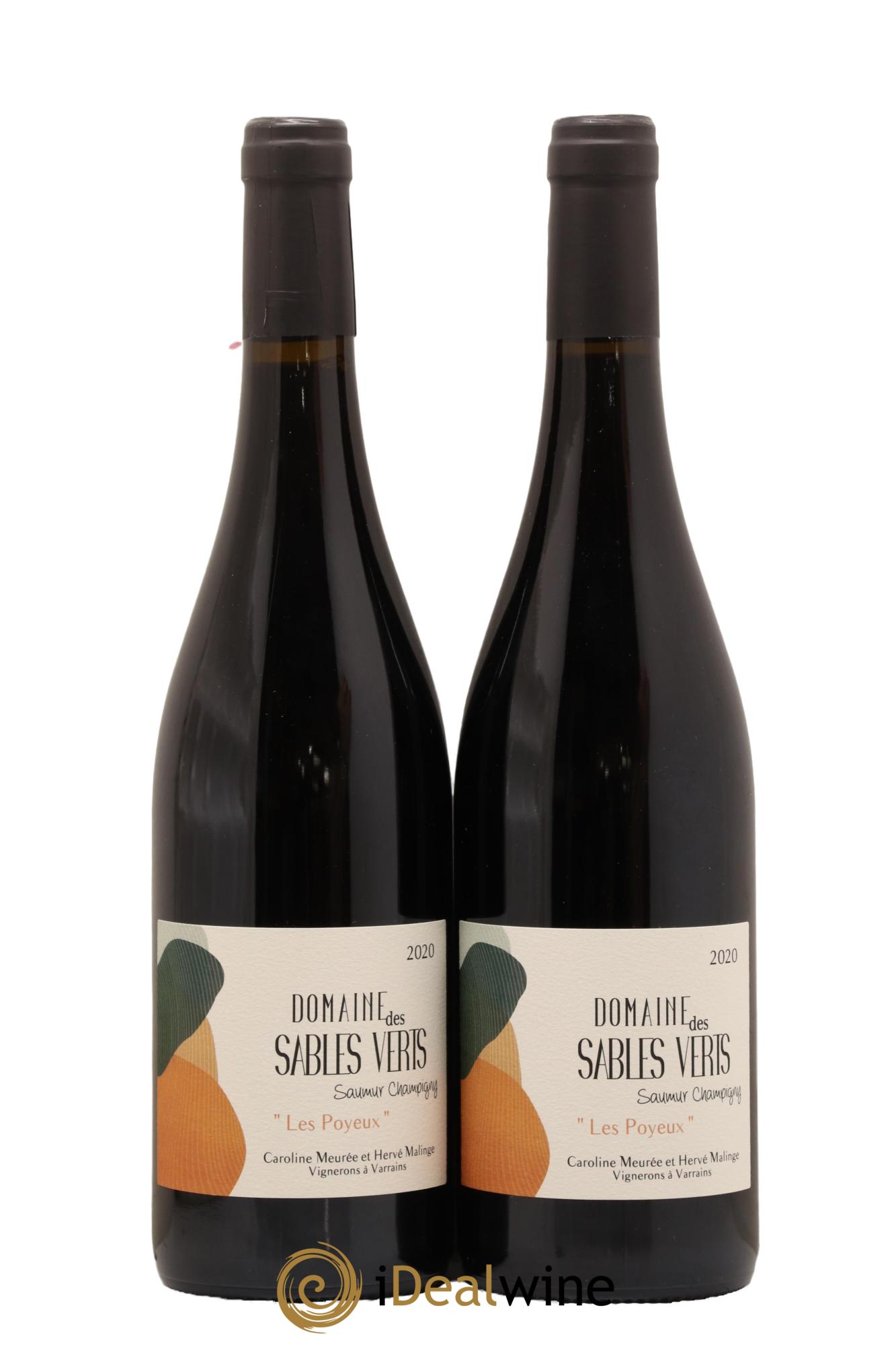 Saumur-Champigny Les Poyeux Domaine Des Sables Verts 2020 - Lot de 2 bouteilles - 0