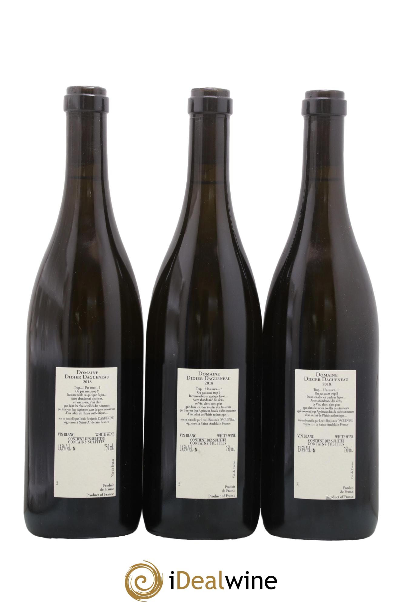 Pouilly-Fumé Buisson Renard Dagueneau (Domaine Didier - Louis-Benjamin) 2018 - Lot de 3 bouteilles - 1