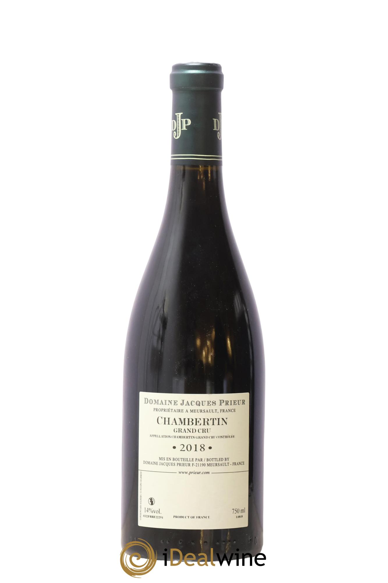 Chambertin Grand Cru Jacques Prieur (Domaine) 2018 - Lote de 1 botella - 1