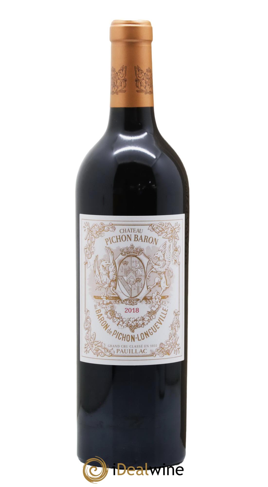 Pichon Longueville Baron 2ème Grand Cru Classé 2018 - Lot de 1 bouteille - 0