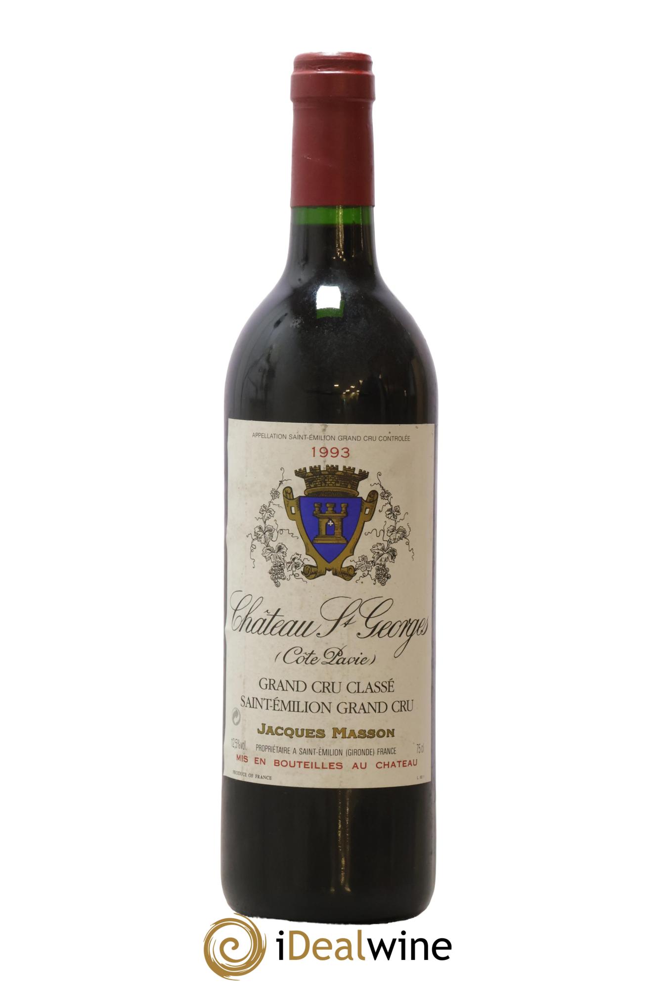 Château Saint-Georges Côte Pavie Grand Cru Classé 1993 - Lot of 1 bottle - 0
