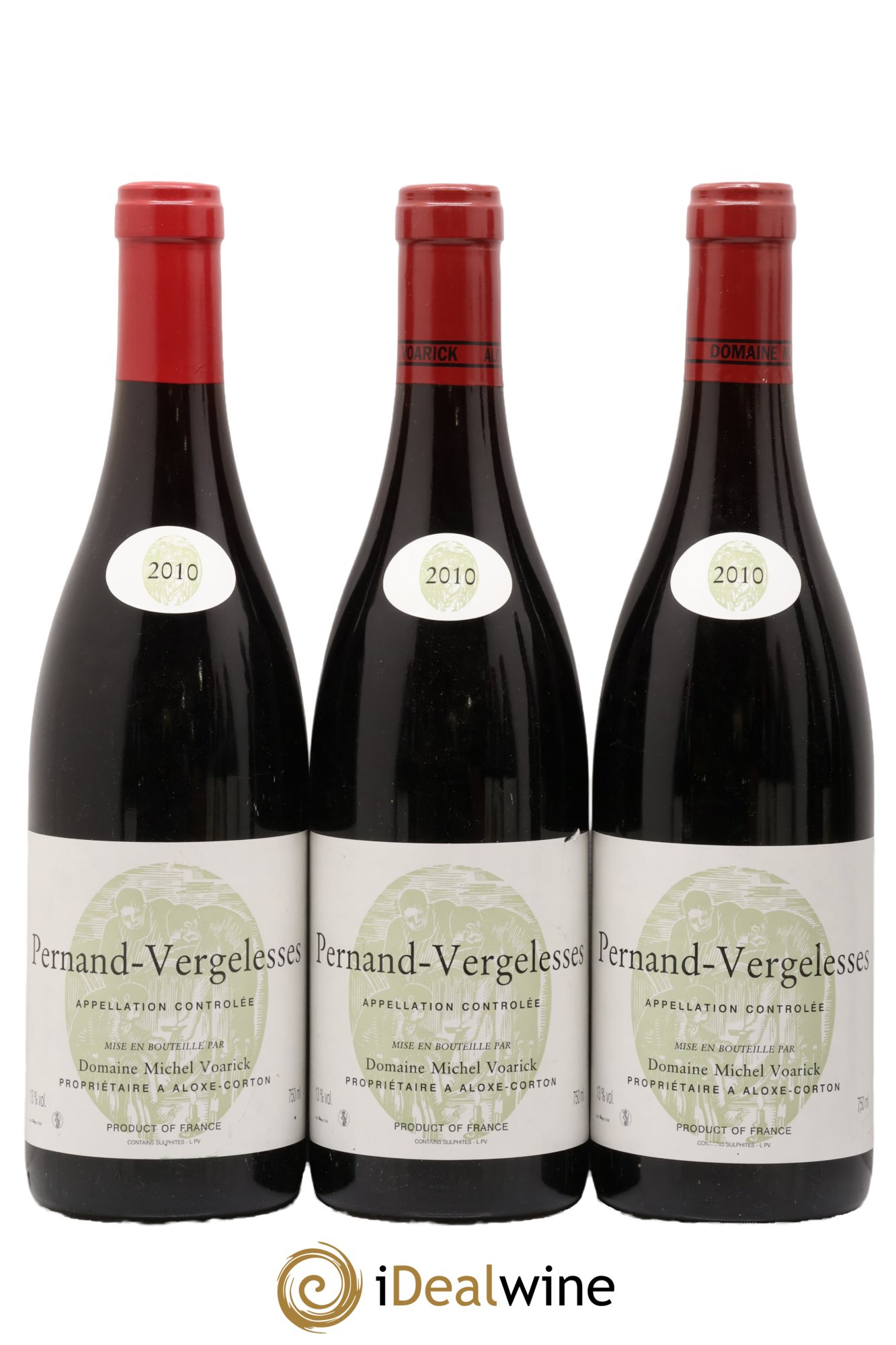 Pernand-Vergelesses Michel Voarick 2010 - Lot of 3 bottles - 0