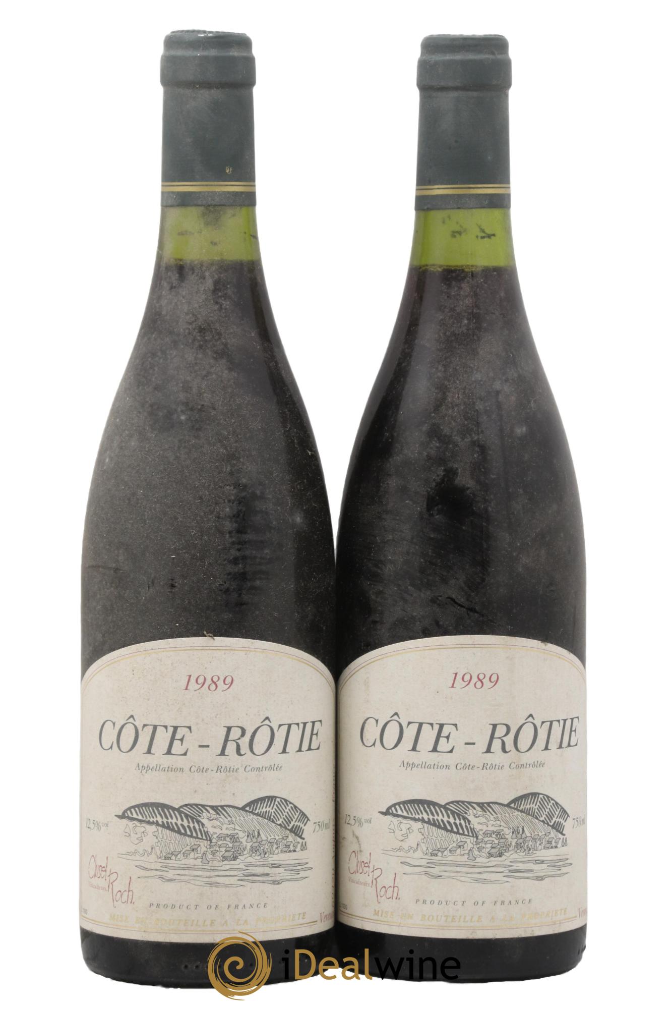 Côte-Rôtie Clusel-Roch 1989 - Lot de 2 bouteilles - 0