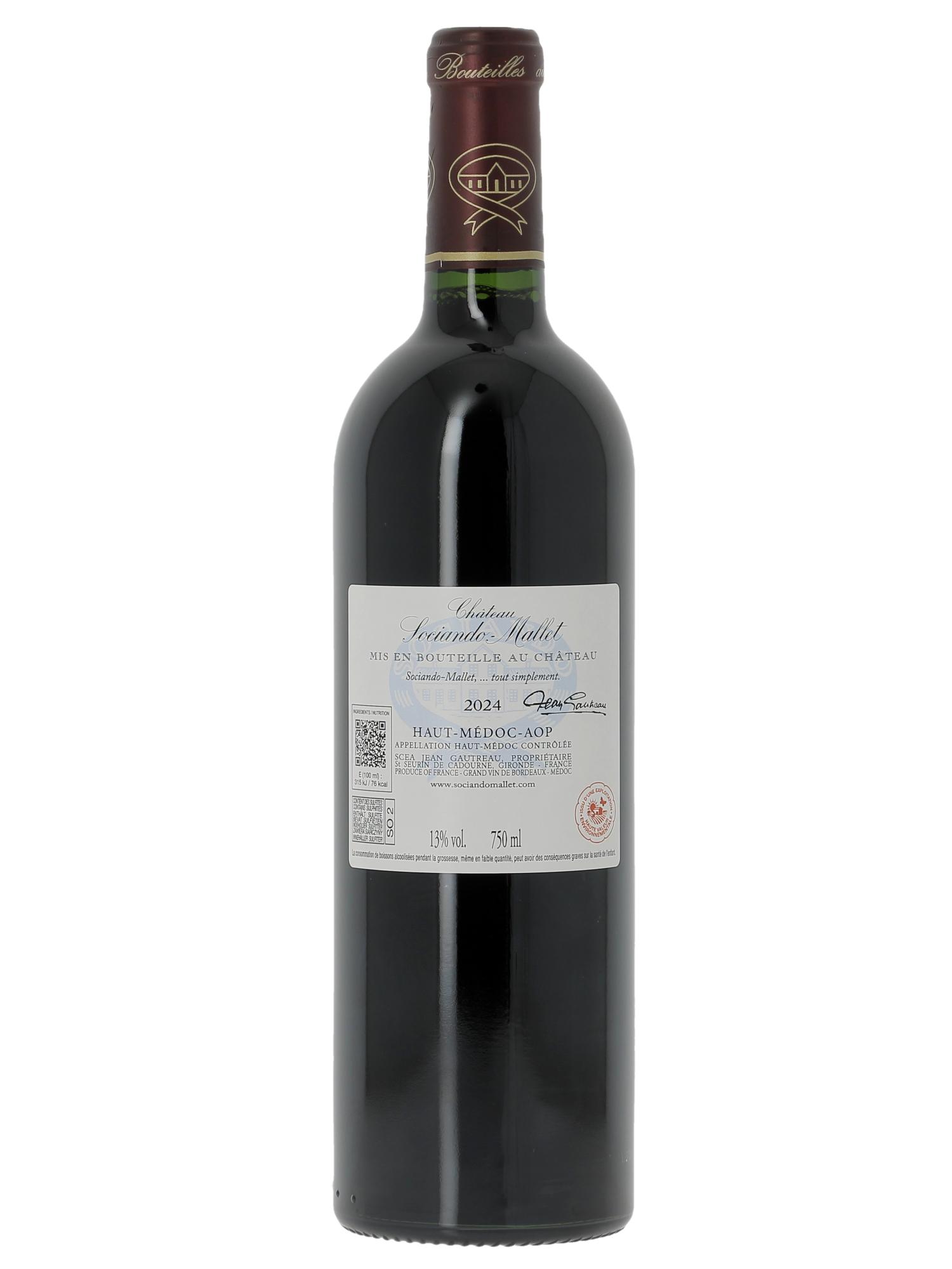 Château Sociando Mallet  2024 - Lot of 1 bottle - 1