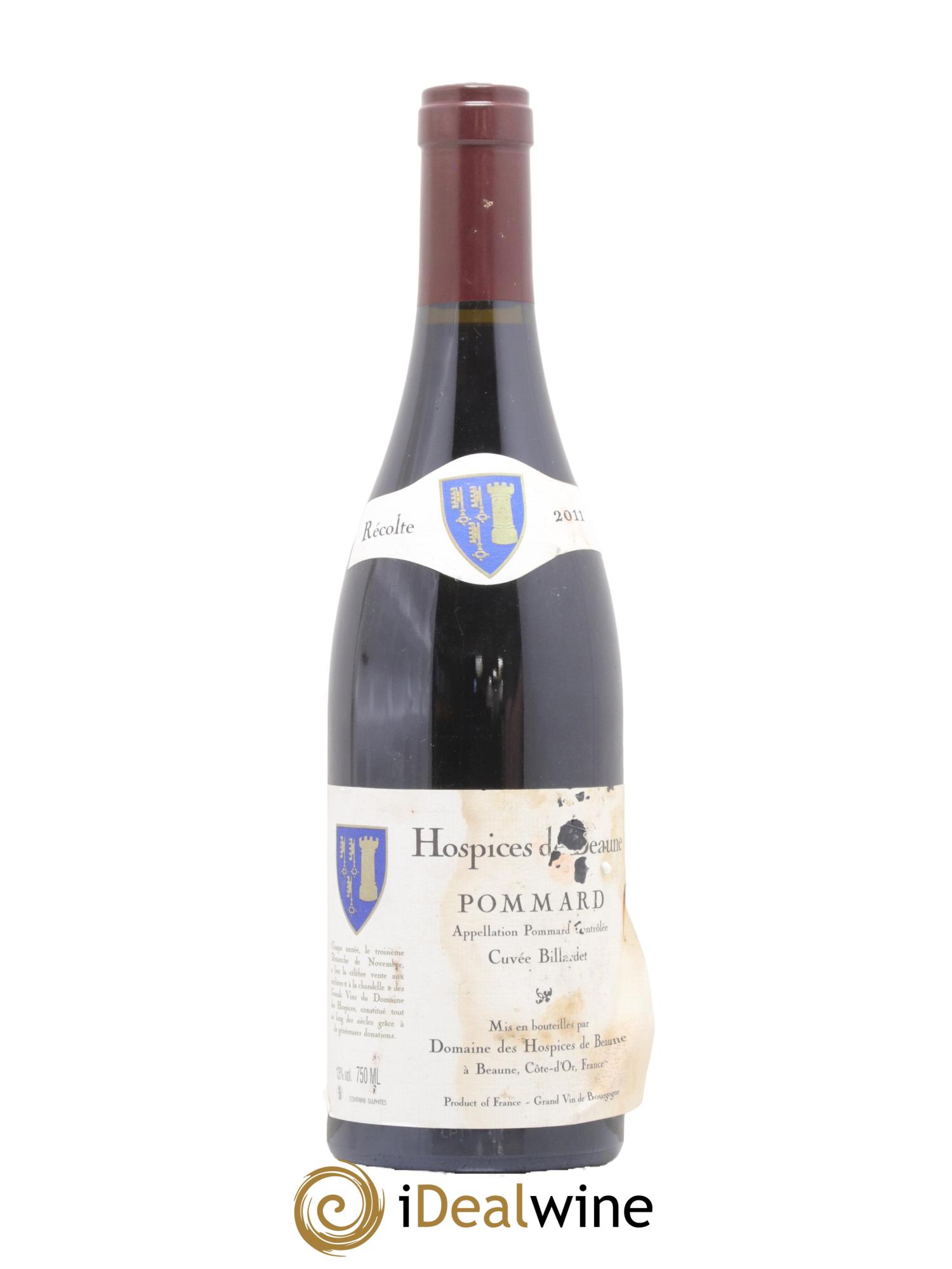 Pommard Cuvee Billardet Hospices de Beaune 2011 - Lot de 1 bouteille - 0