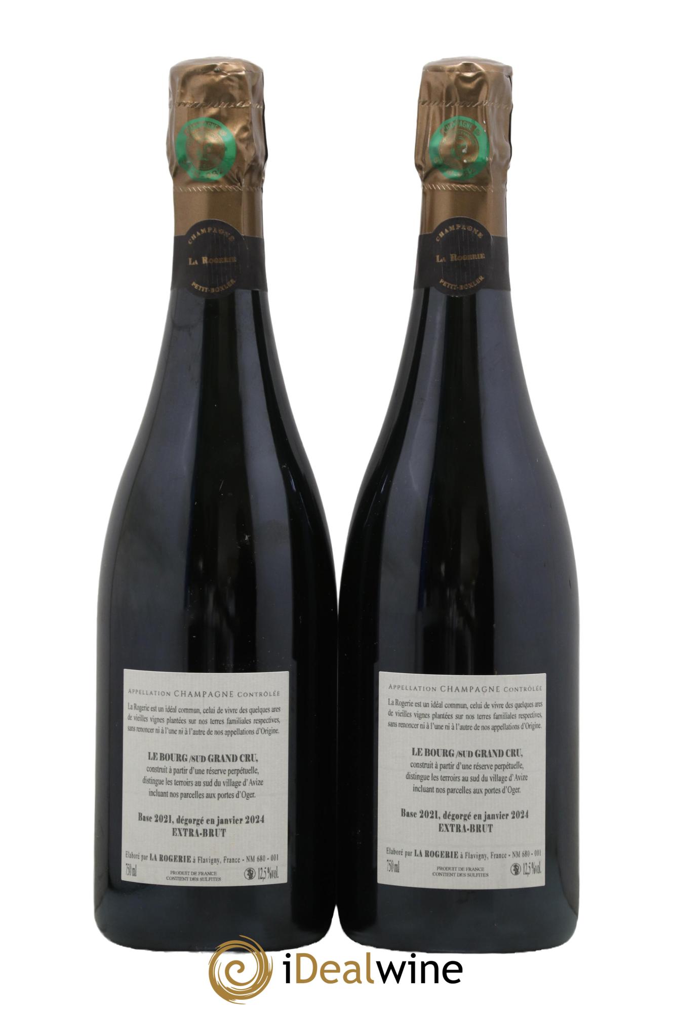 Bourg/Sud Réserve Perpétuelle Grand Cru Extra-Brut La Rogerie - Lot de 2 bouteilles - 1