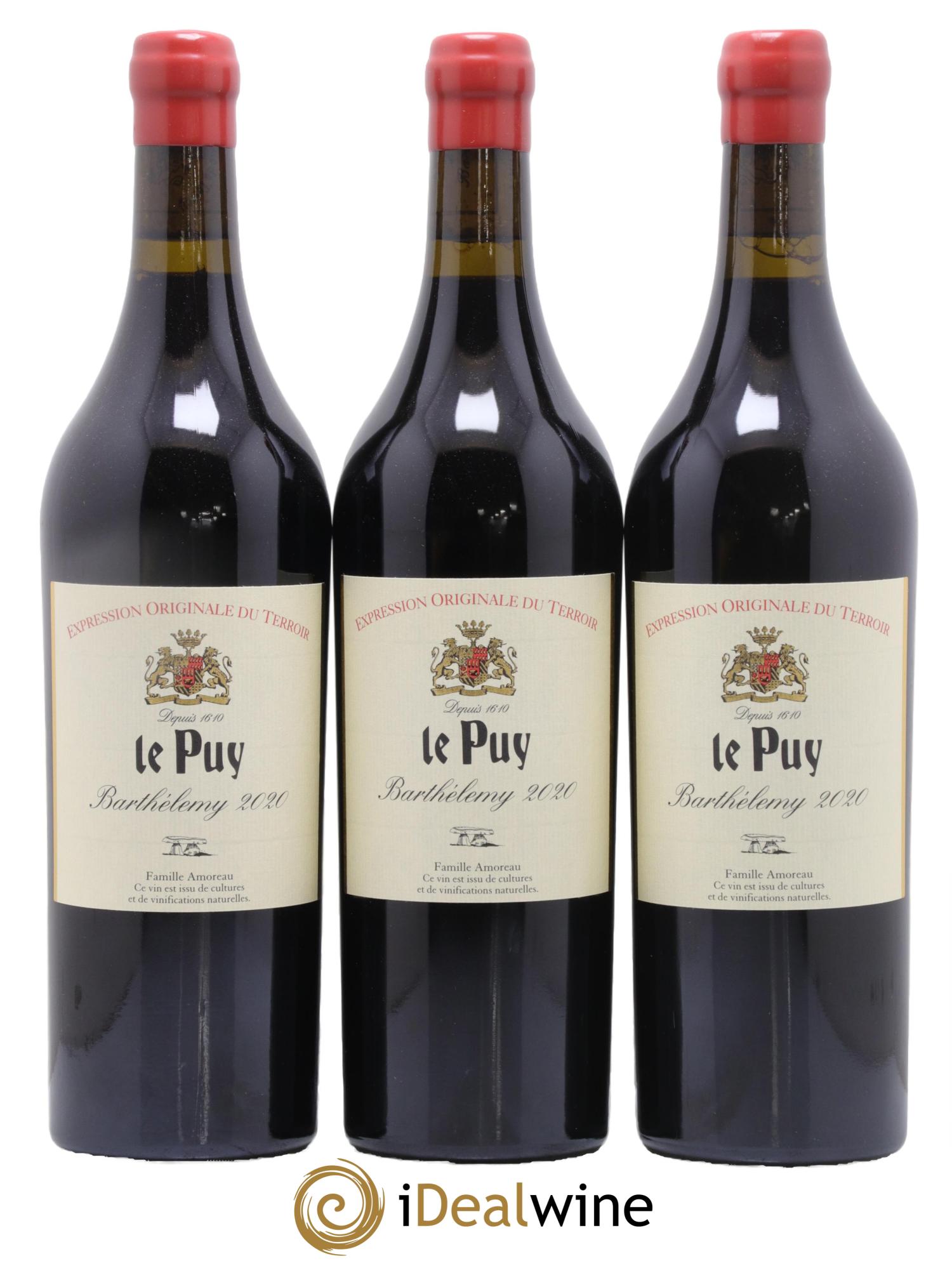 Le Puy - Cuvée Barthélemy 2020 - Lot of 3 bottles - 0