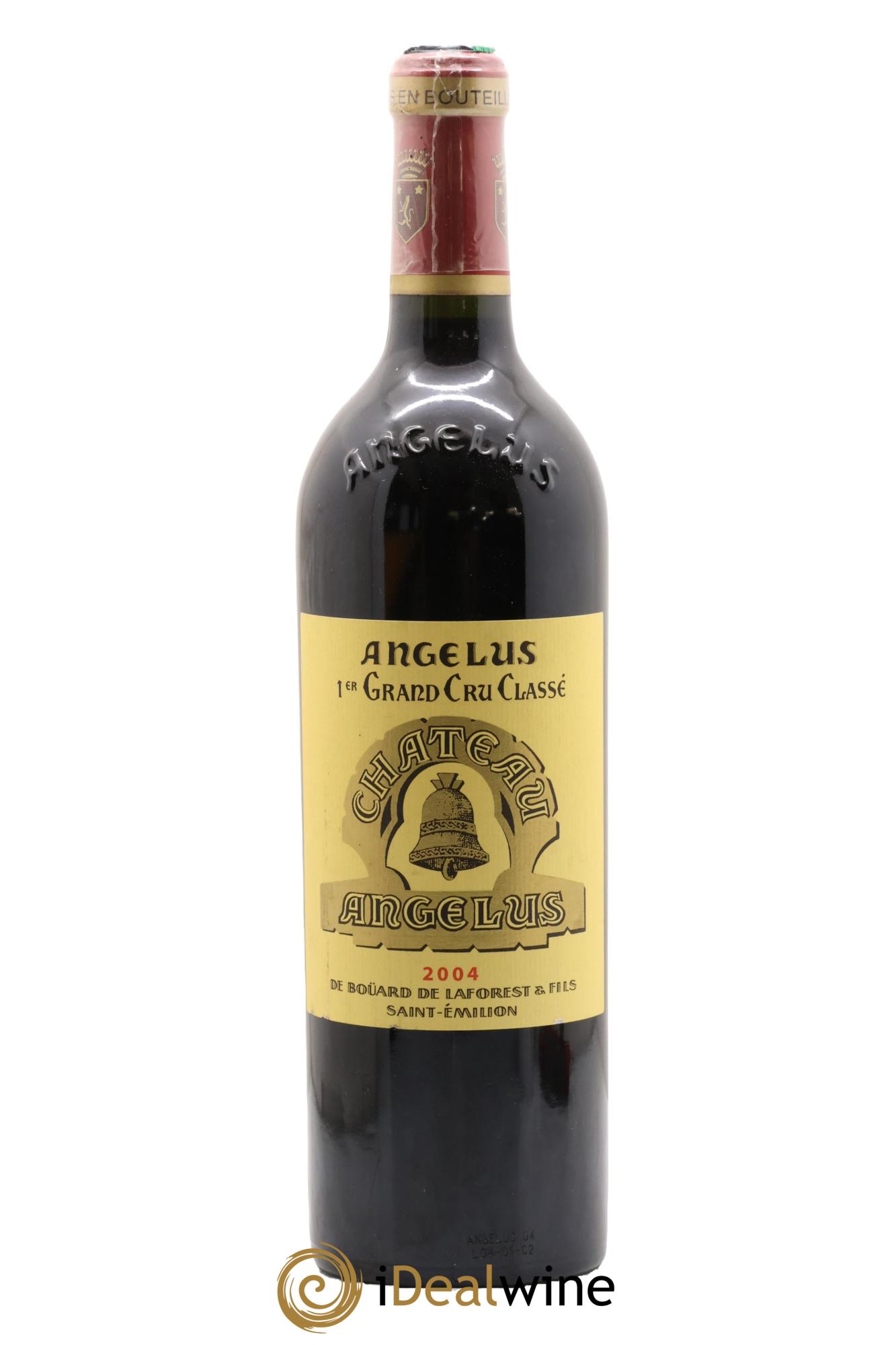 Château Angélus 1er Grand Cru Classé A 2004 - Lot de 1 bouteille - 0