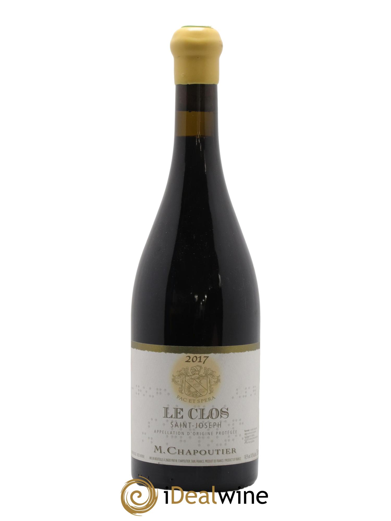 Saint-Joseph Le Clos Chapoutier 2017 - Lot de 1 bouteille - 0