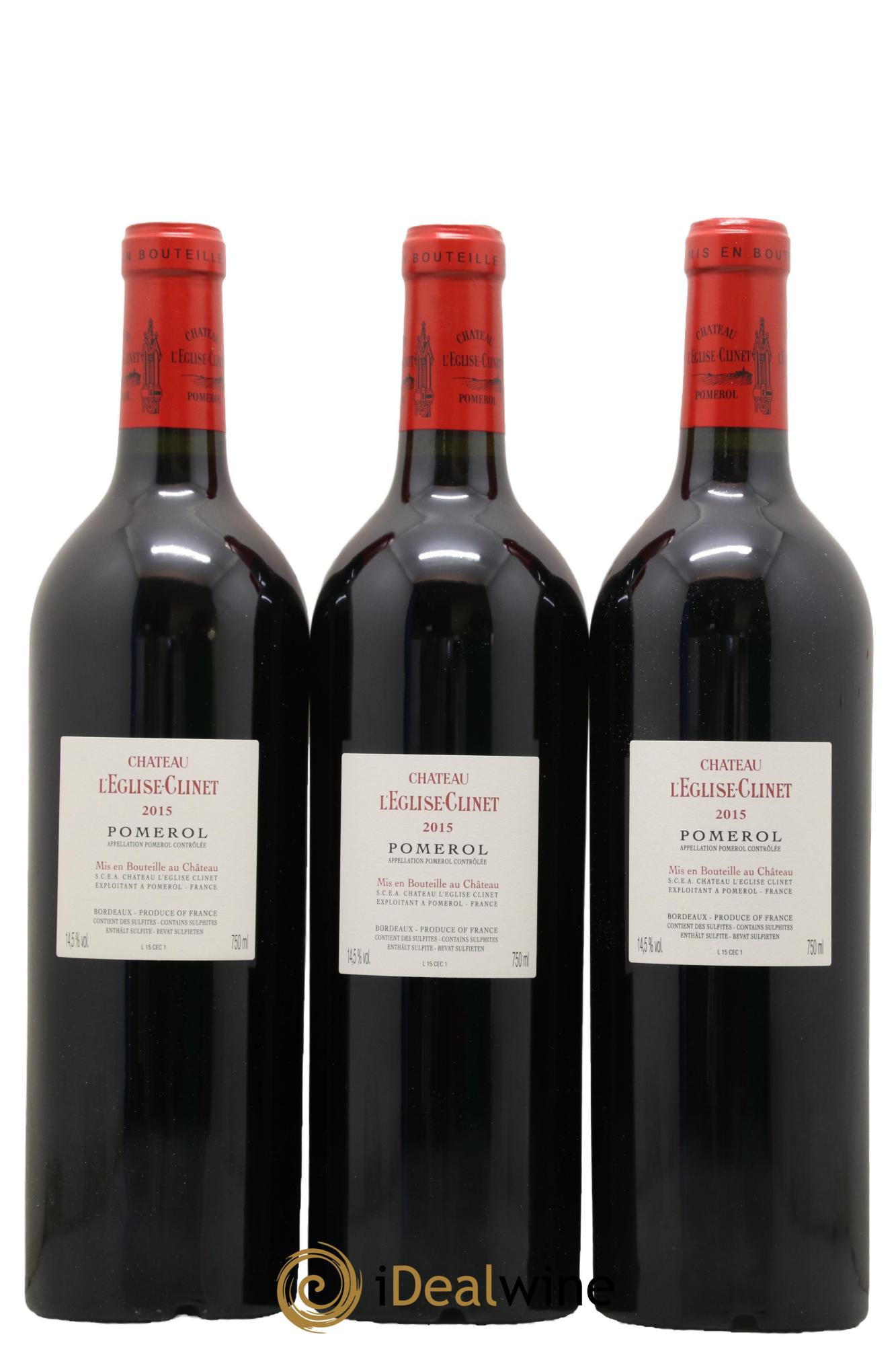 Château l' Église Clinet 2015 - Lot de 6 bouteilles - 3