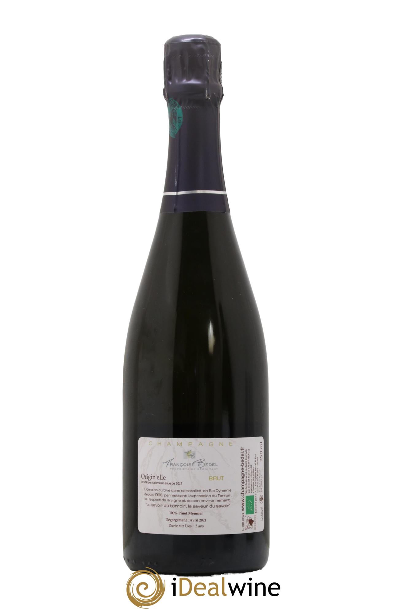 Origin'elle Brut Françoise Bedel et Fils  - Lot of 1 bottle - 1