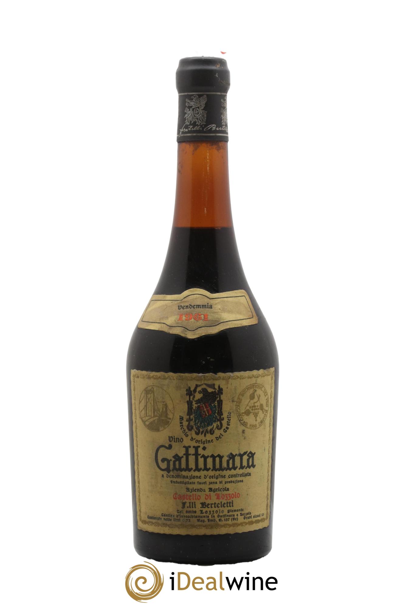 Gattinara DOCG Berteletti 1961 - Lot de 1 bouteille - 0
