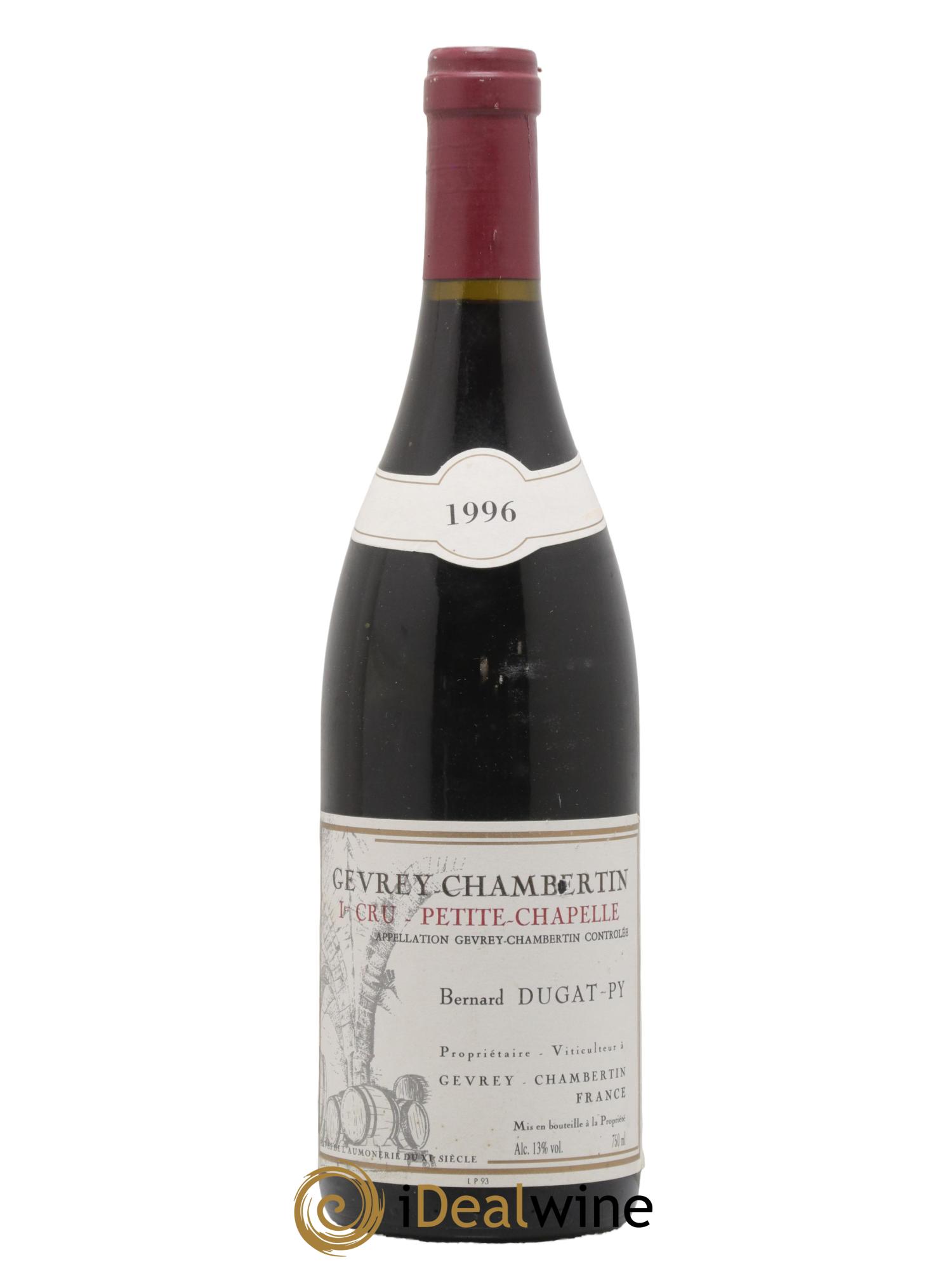 Gevrey-Chambertin 1er Cru Petite Chapelle Dugat-Py 1996 - Lot de 1 bouteille - 0