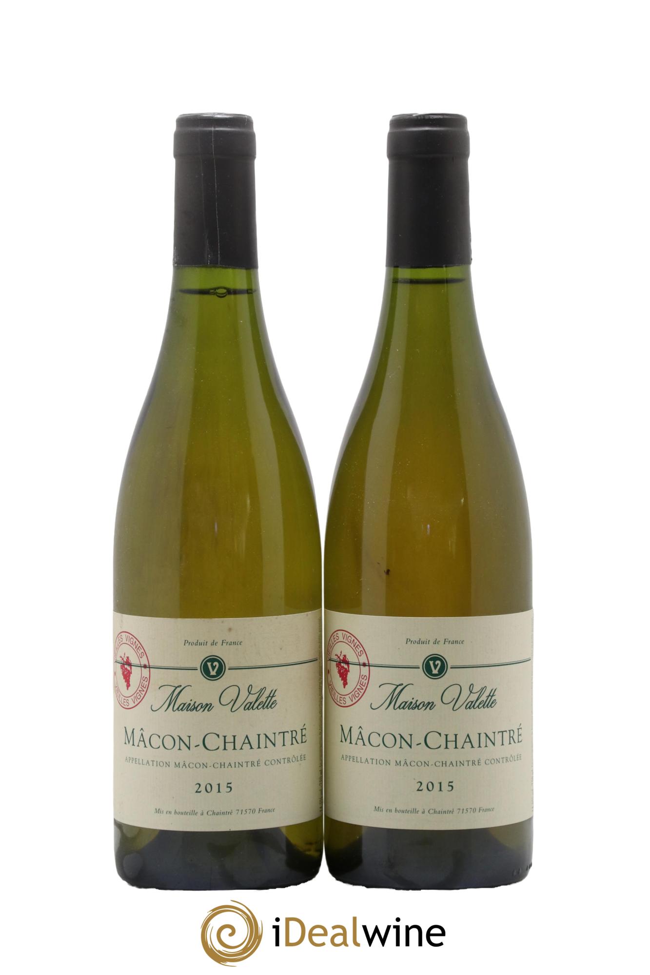 Mâcon Chaintré  Vieilles Vignes Valette (Domaine) 2015 - Lot de 2 bouteilles - 0