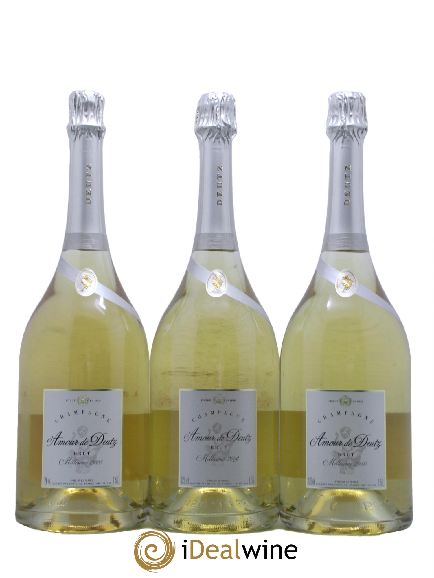 Amour de Deutz Brut Deutz Trio de Millésimes 2008/2009/2010 - Lot of 3 magnums - 1