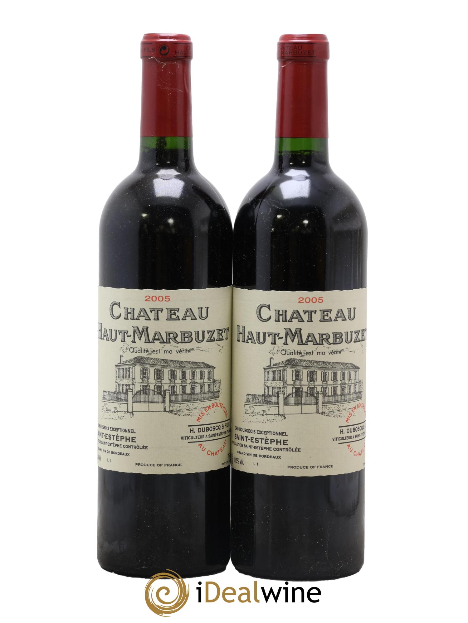 Château Haut Marbuzet 2005 - Posten von 2 Flaschen - 0
