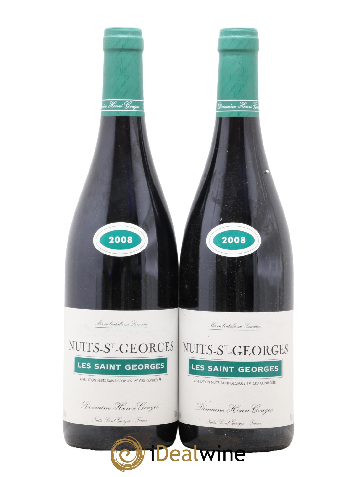 Nuits-Saint-Georges 1er Cru Les Saints Georges Henri Gouges 2008 - Lot of 2 bottles - 0