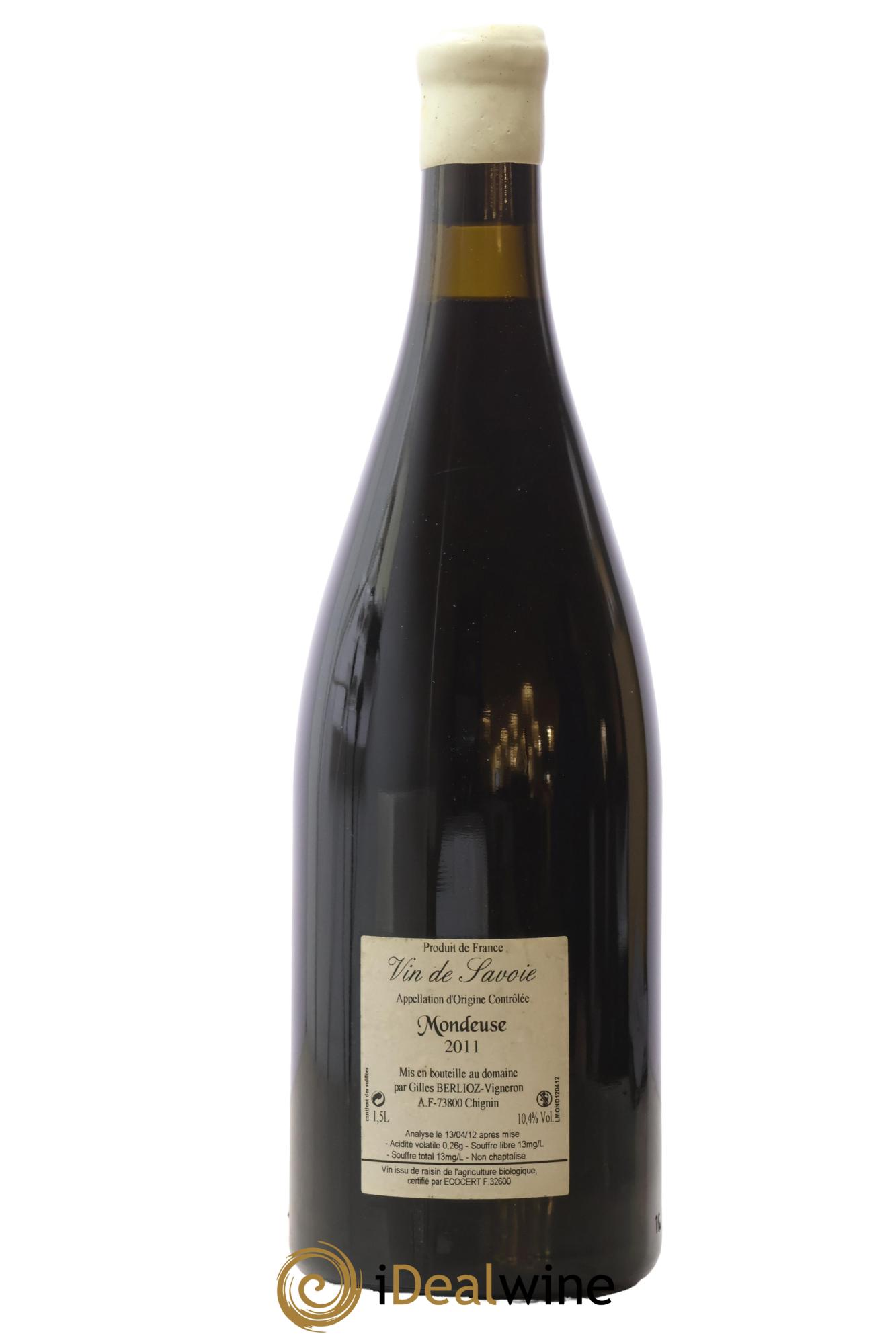 Vin de Savoie La Deuse Gilles Berlioz 2011 - Posten von 1 Magnum - 1