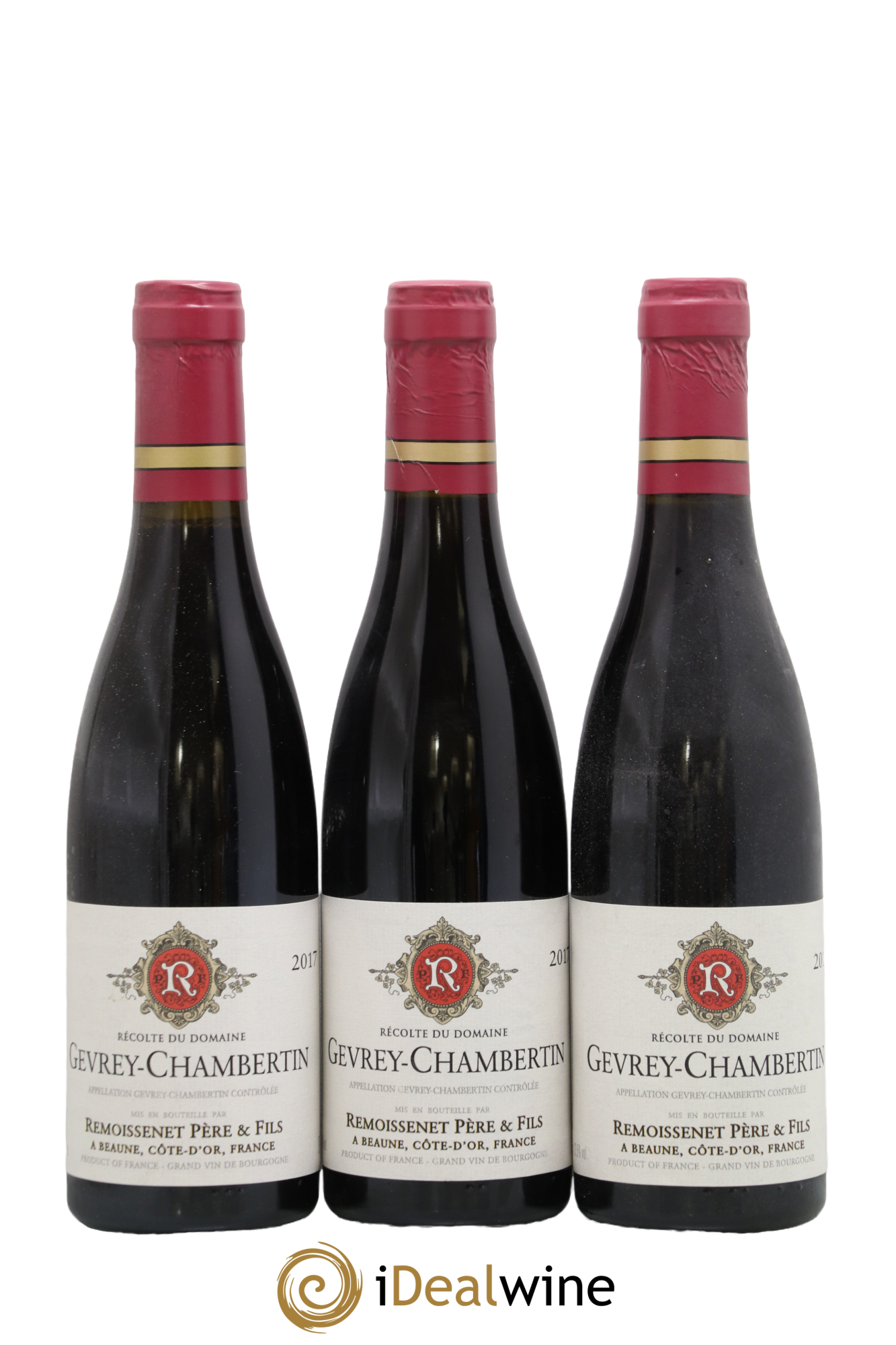 Gevrey-Chambertin Remoissenet Père et Fils 2017 - Lot de 3 demi bouteilles - 0