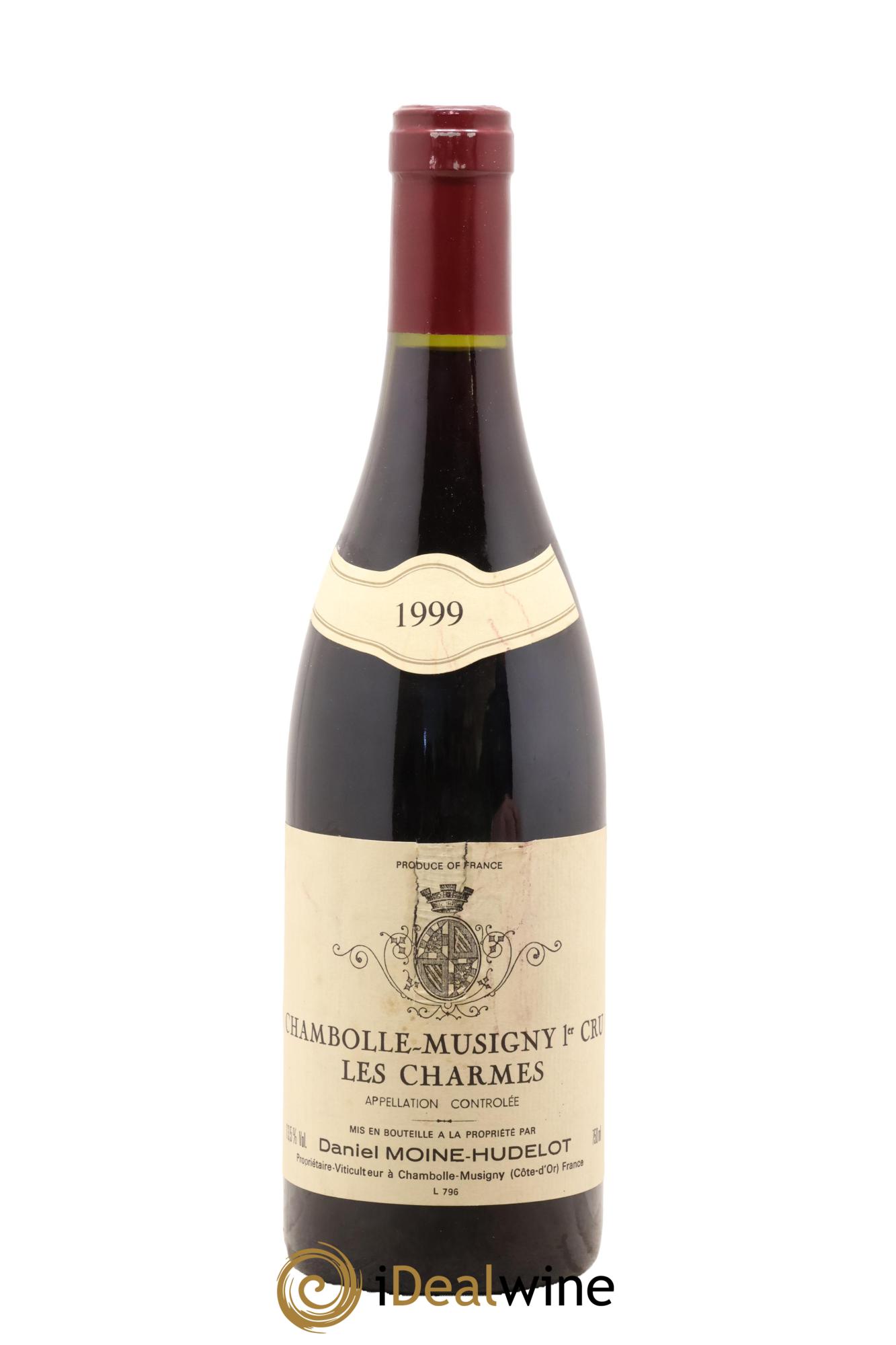 Chambolle-Musigny 1er Cru Les Charmes Moine-Hudelot (Domaine) 1999 - Lot de 1 bouteille - 0