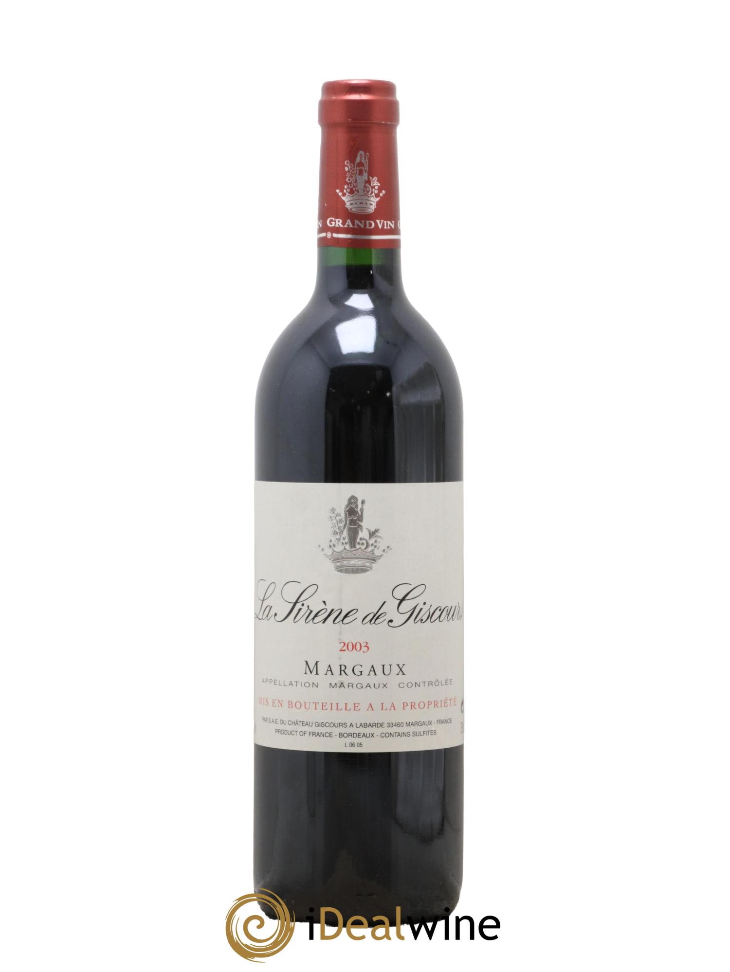 La Sirène de Giscours 2003 - Lotto di 1 bottiglia - 0