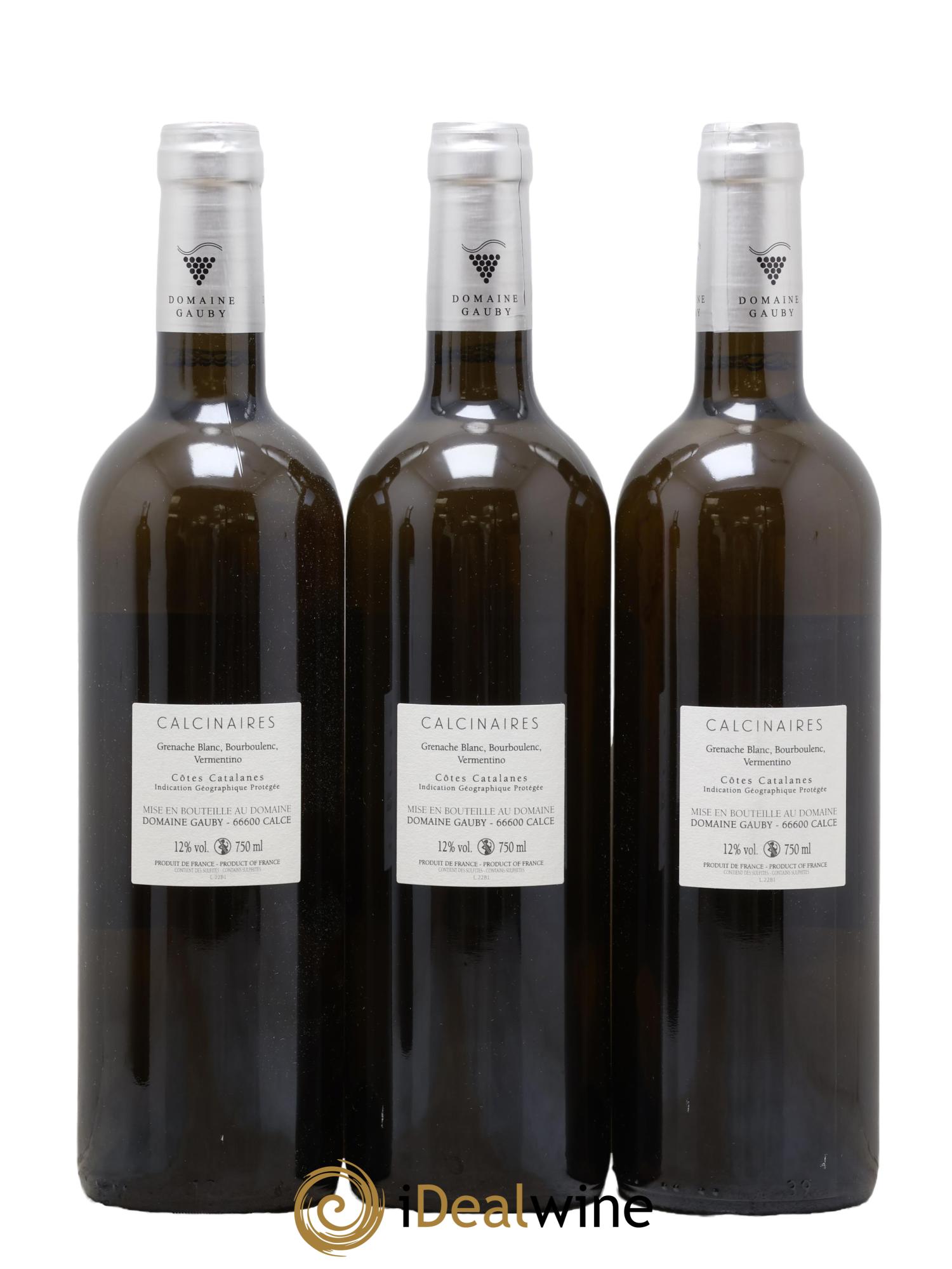 Côtes Catalanes Les Calcinaires Gauby (Domaine) 2022 - Lot de 3 bouteilles - 1