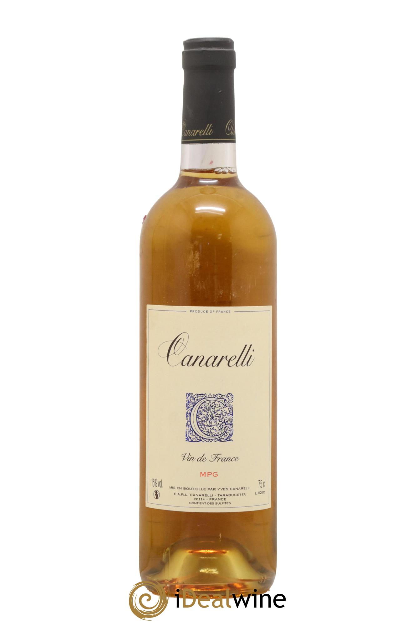 Vin de France Muscat MPG Clos Canarelli 2016 - Lotto di 1 bottiglia - 0
