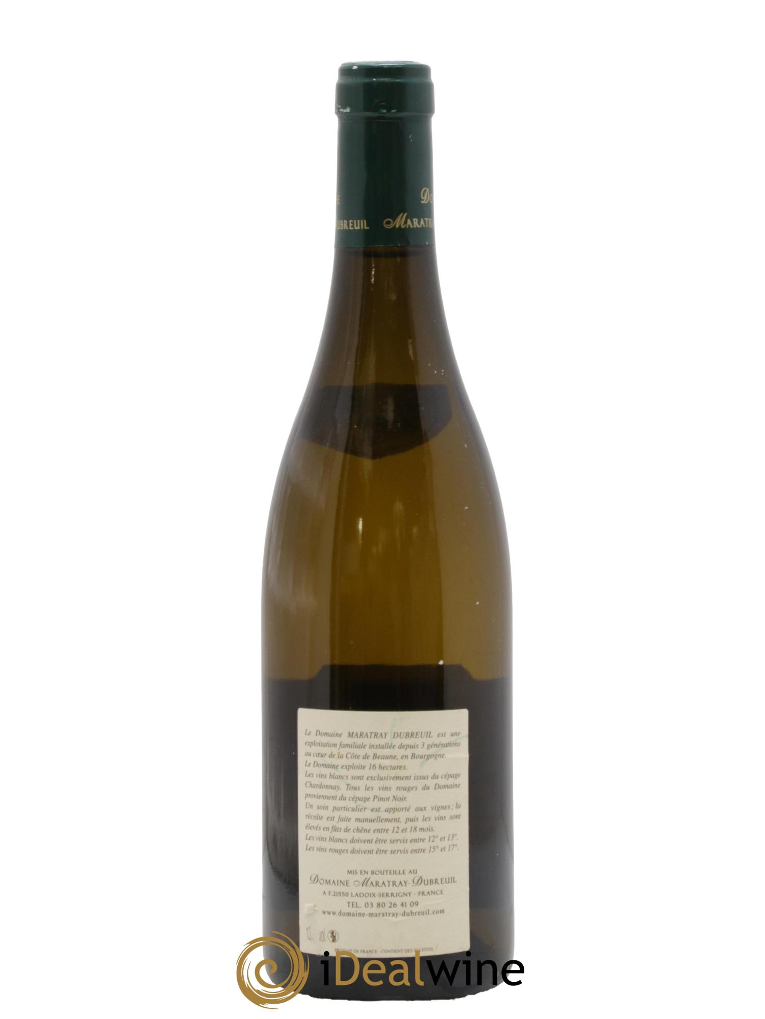 Corton-Charlemagne Grand Cru Maratray-Dubreuil 2008 - Lotto di 1 bottiglia - 1