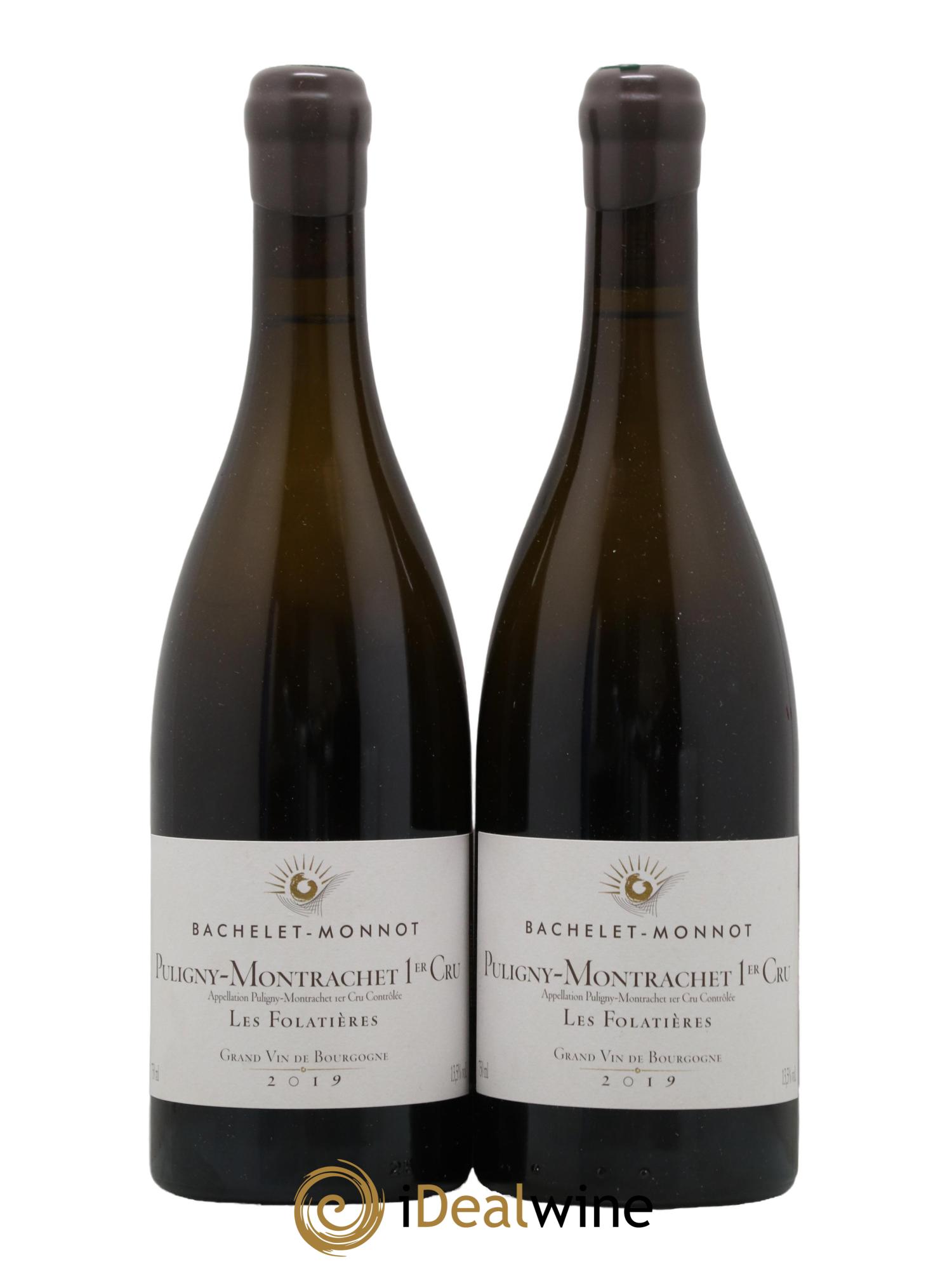 Puligny-Montrachet 1er Cru Les Folatières Bachelet-Monnot 2019 - Lot de 2 bouteilles - 0