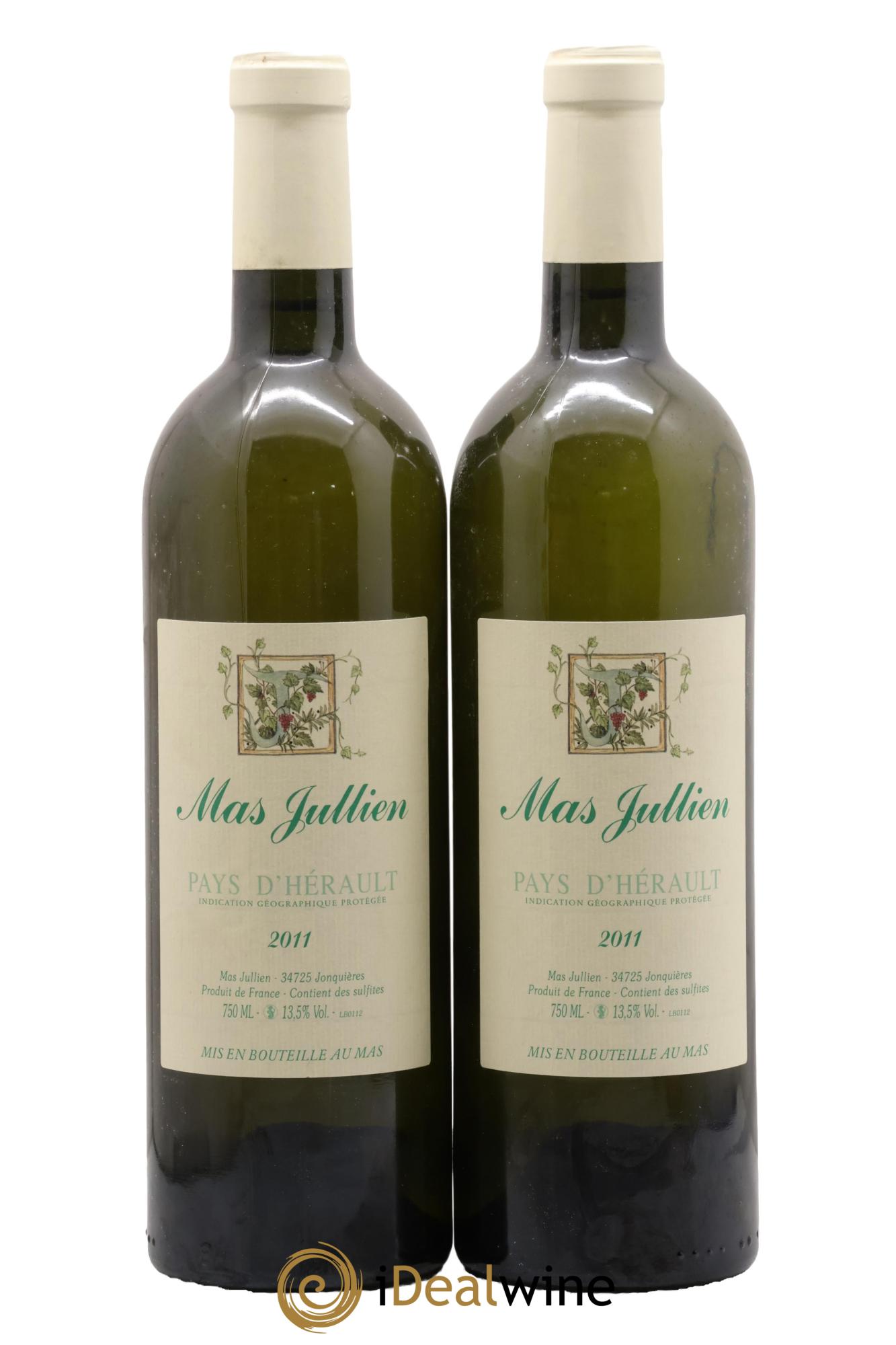 Pays d'Hérault Mas Jullien Olivier Jullien 2011 - Lot de 2 bouteilles - 0
