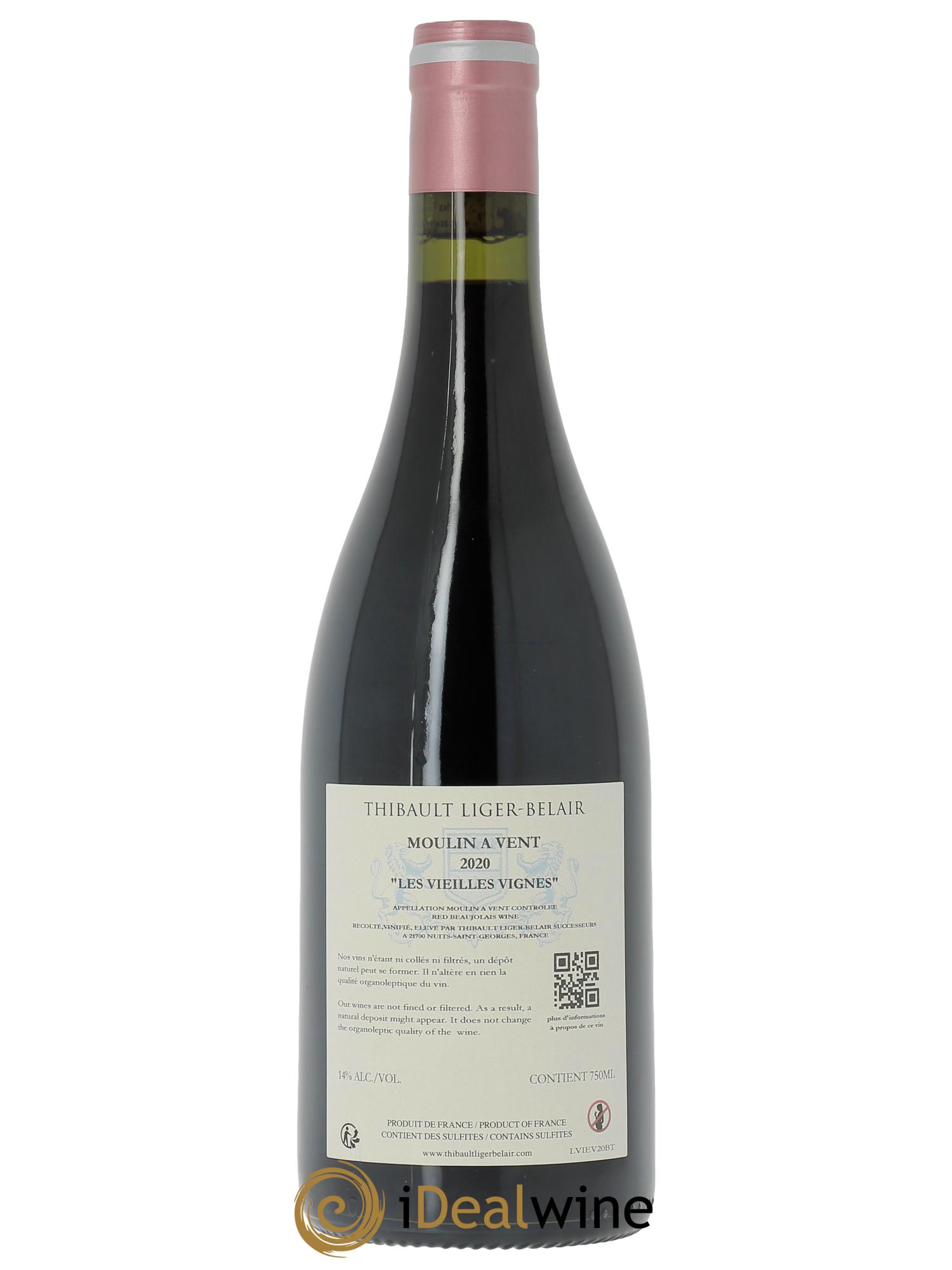 Moulin-à-Vent Les Vieilles Vignes Thibault Liger-Belair 2020 - Lot of 1 bottle - 1