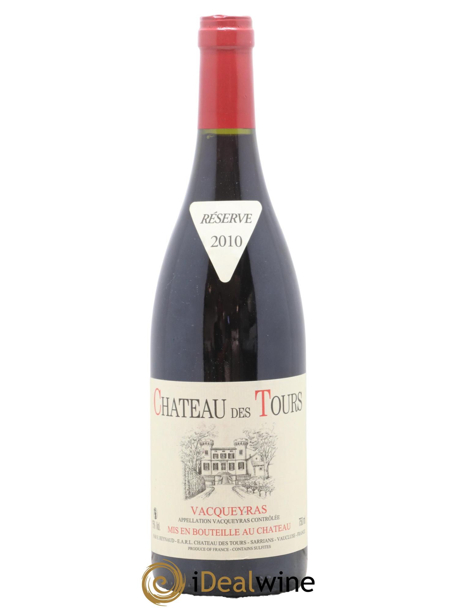 Vacqueyras Château des Tours Emmanuel Reynaud 2010 - Lot de 1 bouteille - 0