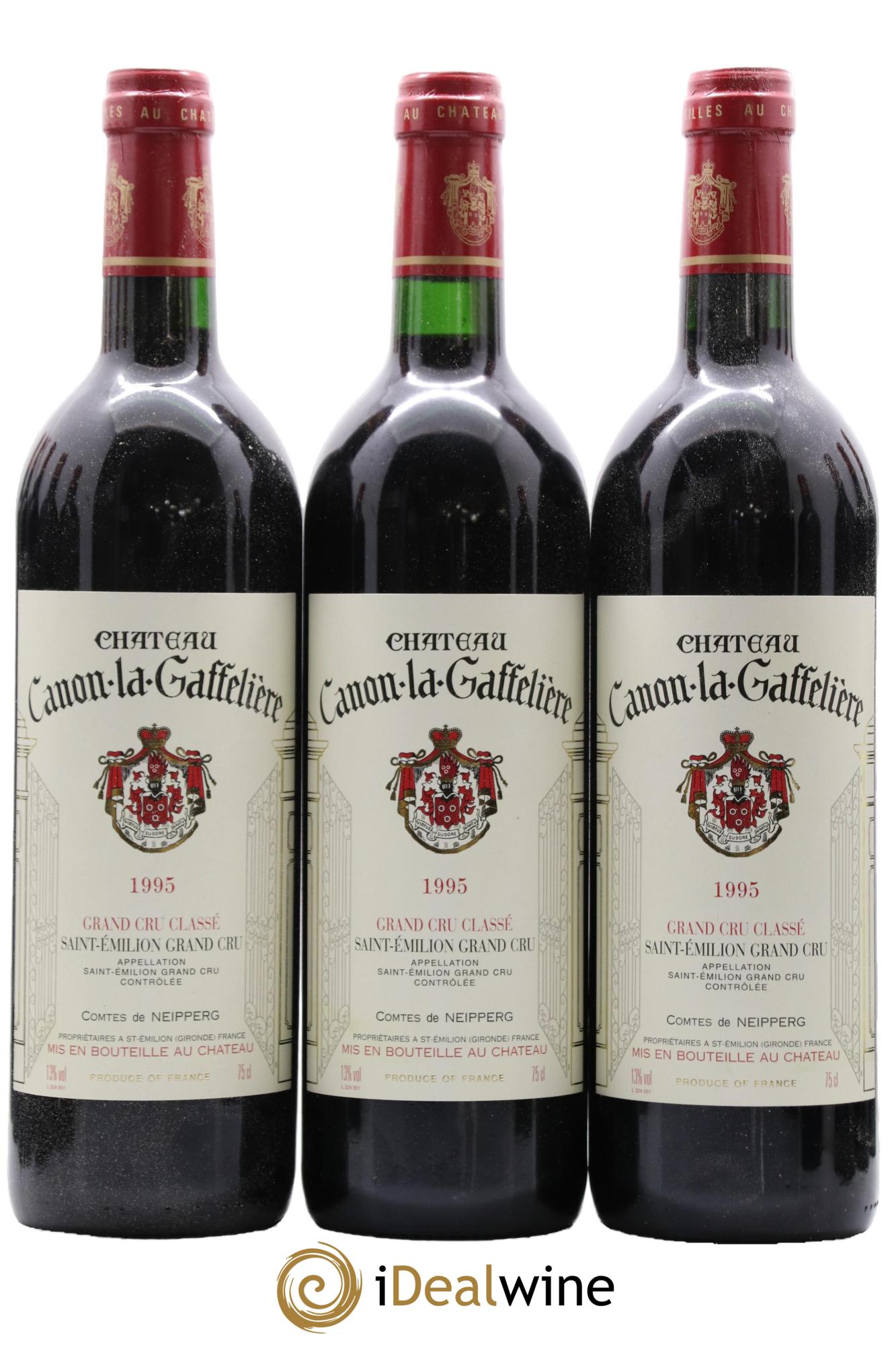 Château Canon la Gaffelière 1er Grand Cru Classé B 1995 - Lot de 12 bouteilles - 1