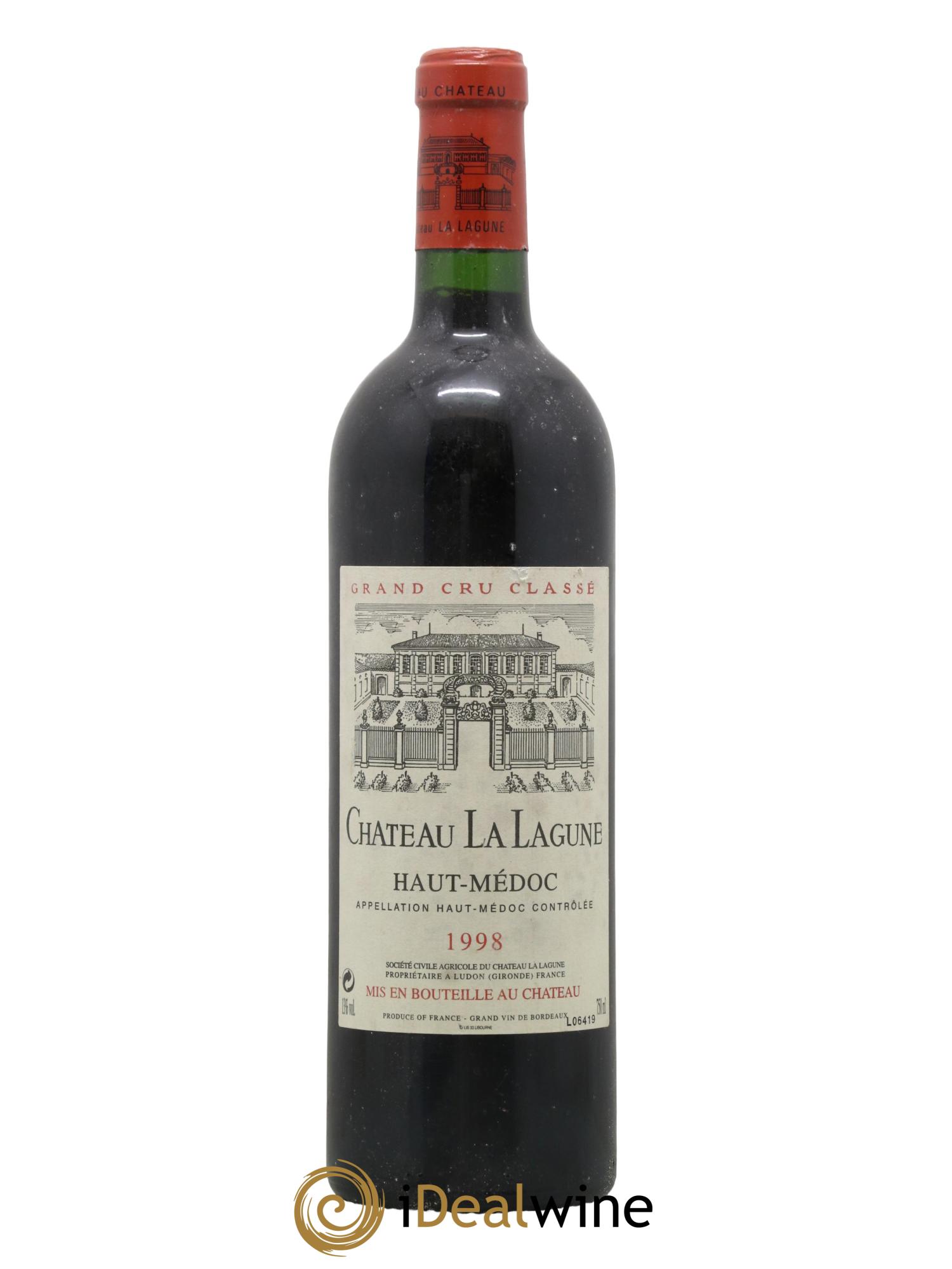 Château la Lagune 3ème Grand Cru Classé 1998 - Lot de 1 bouteille - 0