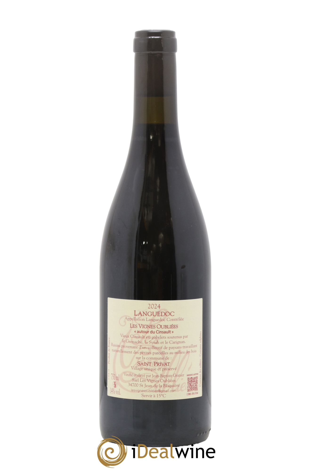 Languedoc Les Vignes oubliées Jean-Baptiste Granier 2024 - Lot de 1 bouteille - 1