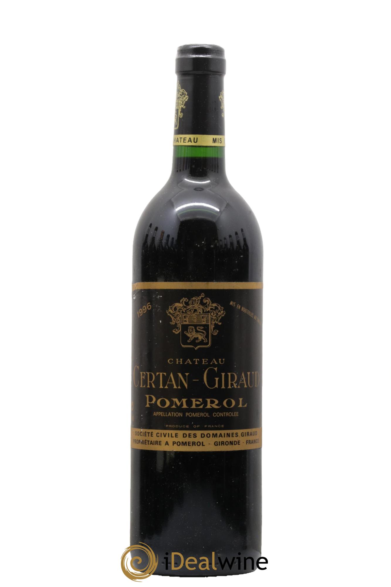Château Certan Giraud 1996 - Lot de 1 bouteille - 0