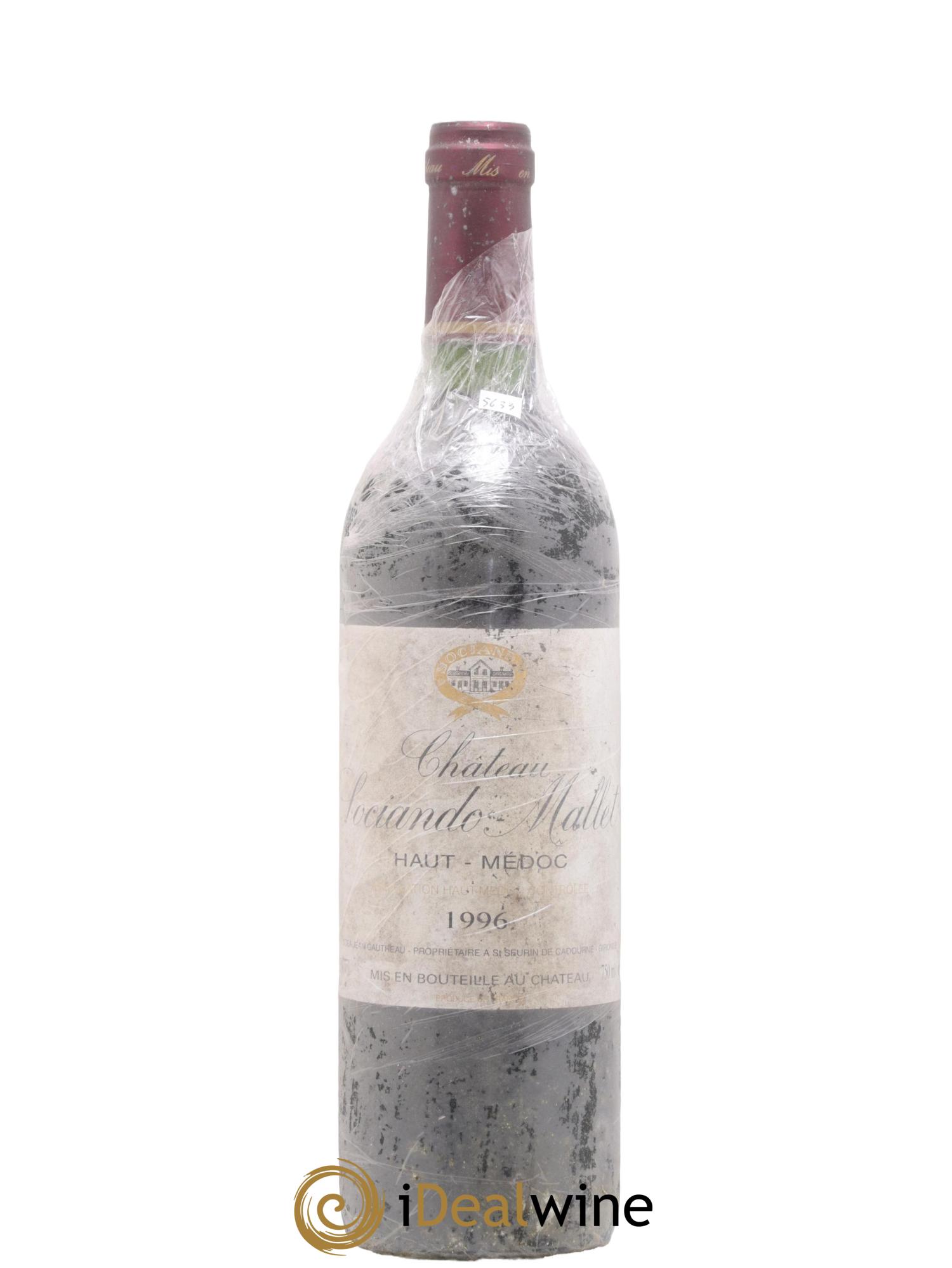 Château Sociando Mallet 1996 - Lotto di 1 bottiglia - 0
