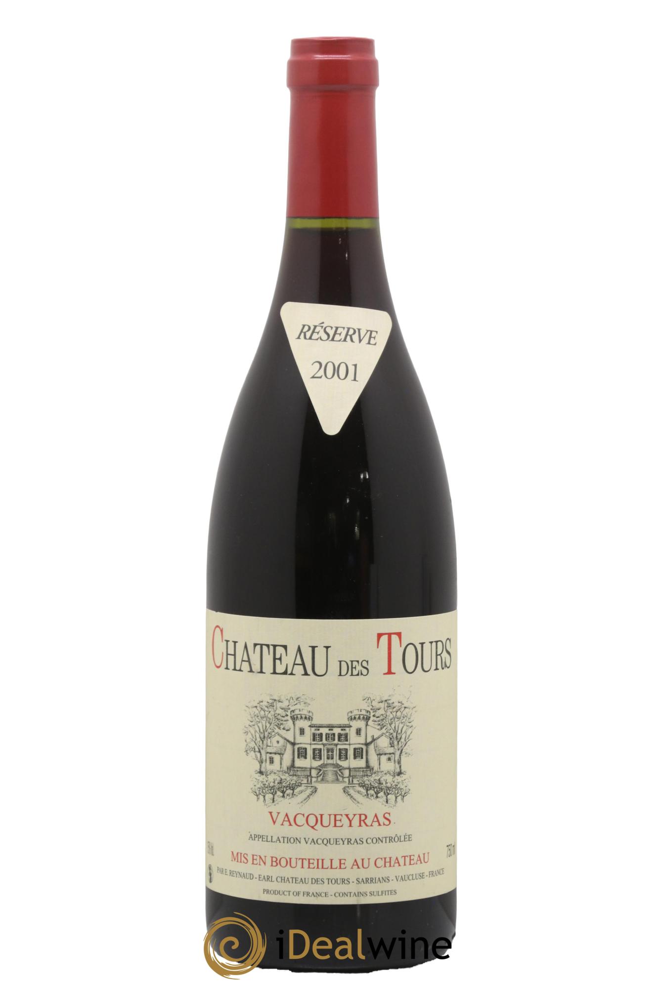 Vacqueyras Château des Tours Emmanuel Reynaud 2001 - Lot of 1 bottle - 0