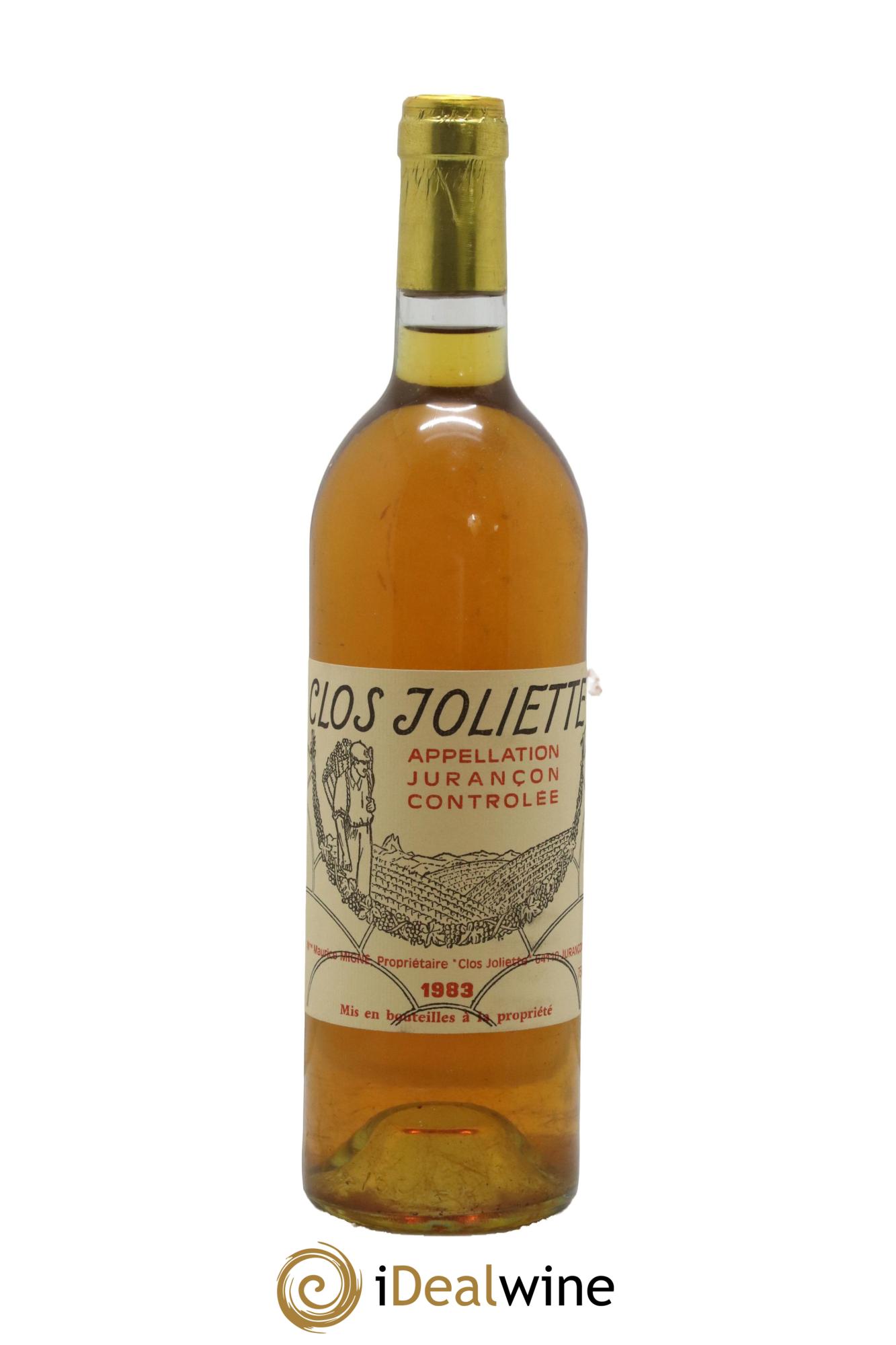 Jurançon Clos Joliette 1983 - Posten von 1 Flasche - 0