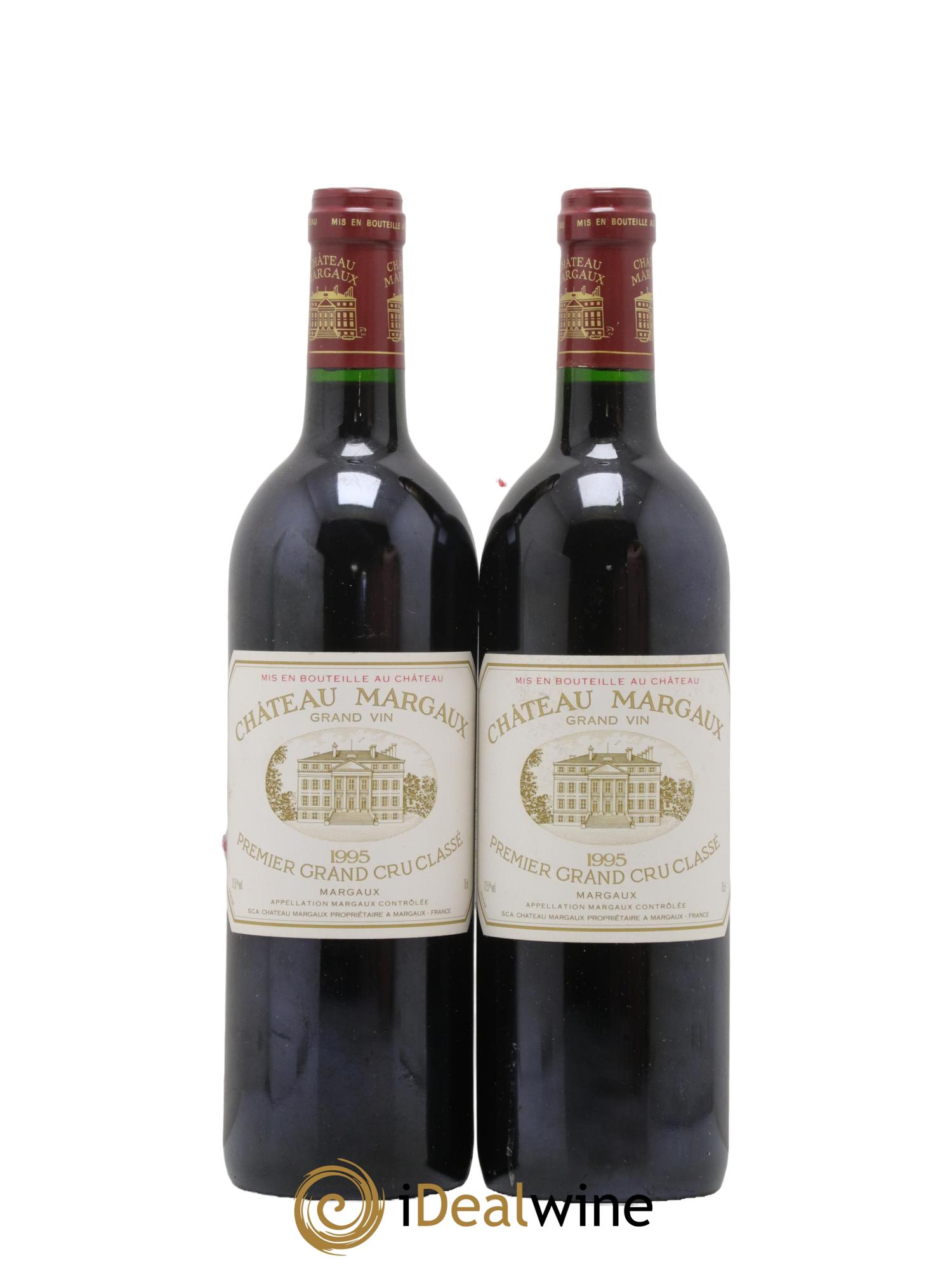 Château Margaux 1er Grand Cru Classé 1995 - Lot de 2 bouteilles - 0