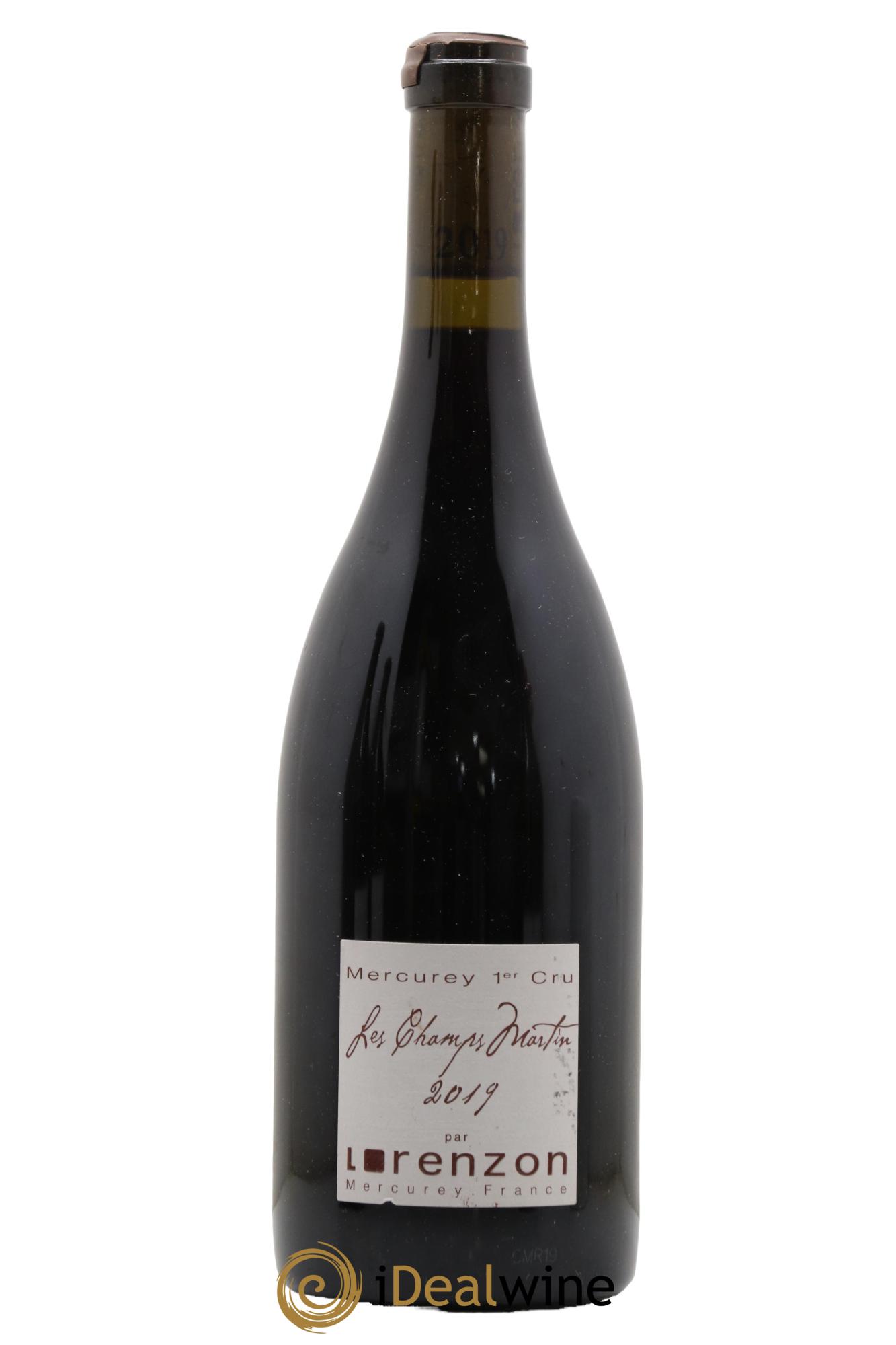 Mercurey 1er Cru Les Champs Martin Bruno Lorenzon 2019 - Lot de 1 bouteille - 0