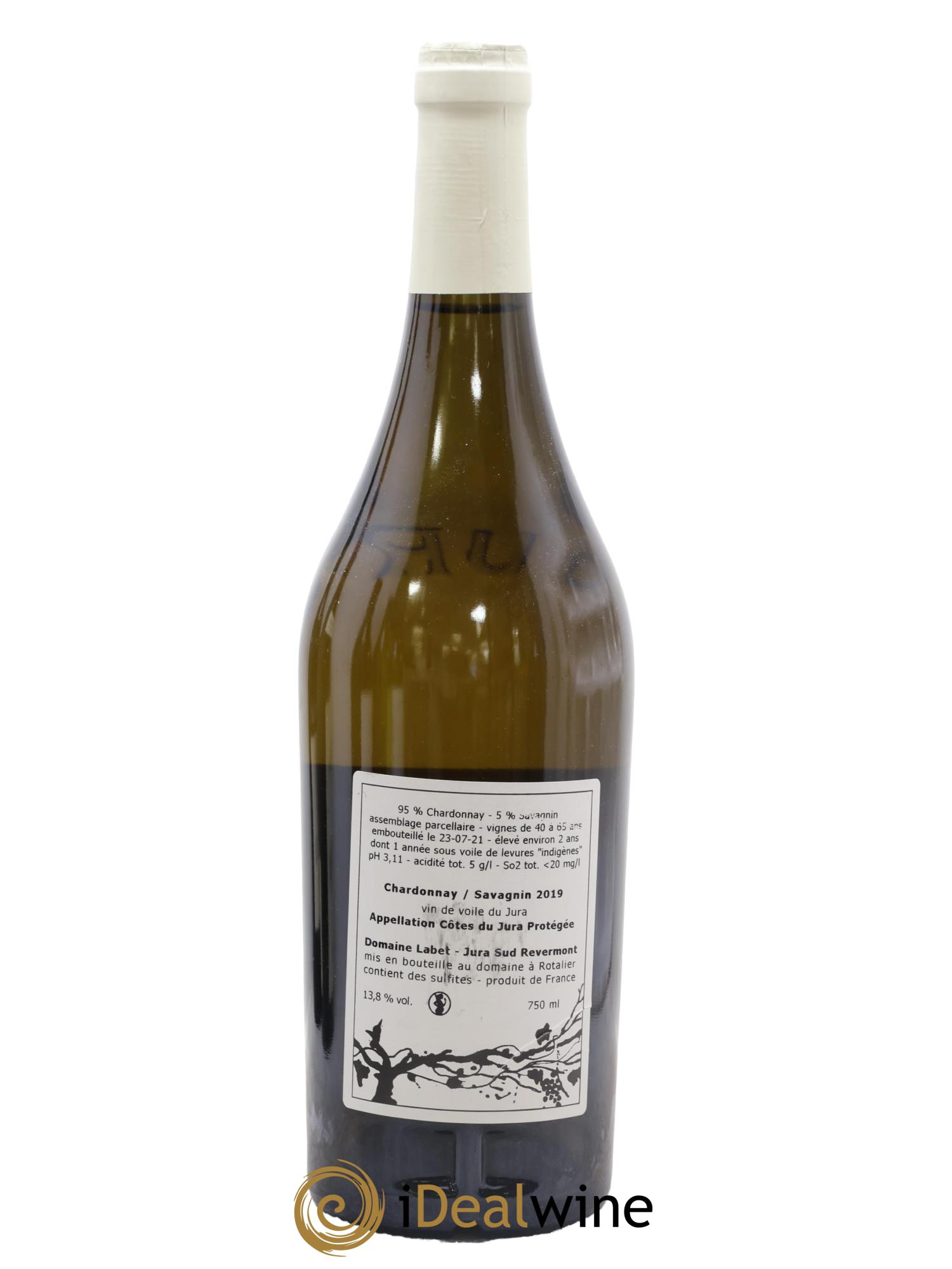 Côtes du Jura Vin de Voile Chardonnay-Savagnin Romain - Julien  - Charline Labet 2019 - Lot of 1 bottle - 1