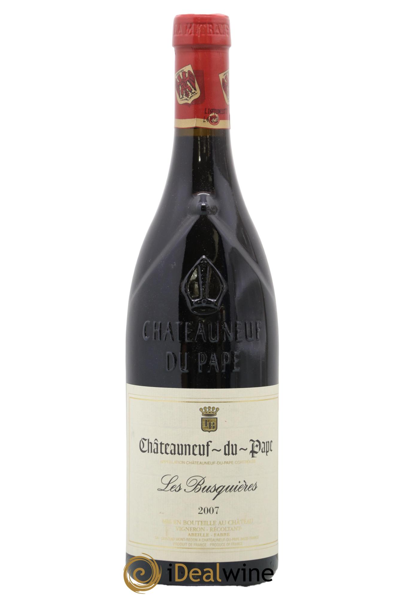 Châteauneuf-du-Pape Les Busquières Famille Abeille-Fabre 2007 - Posten von 1 Flasche - 0