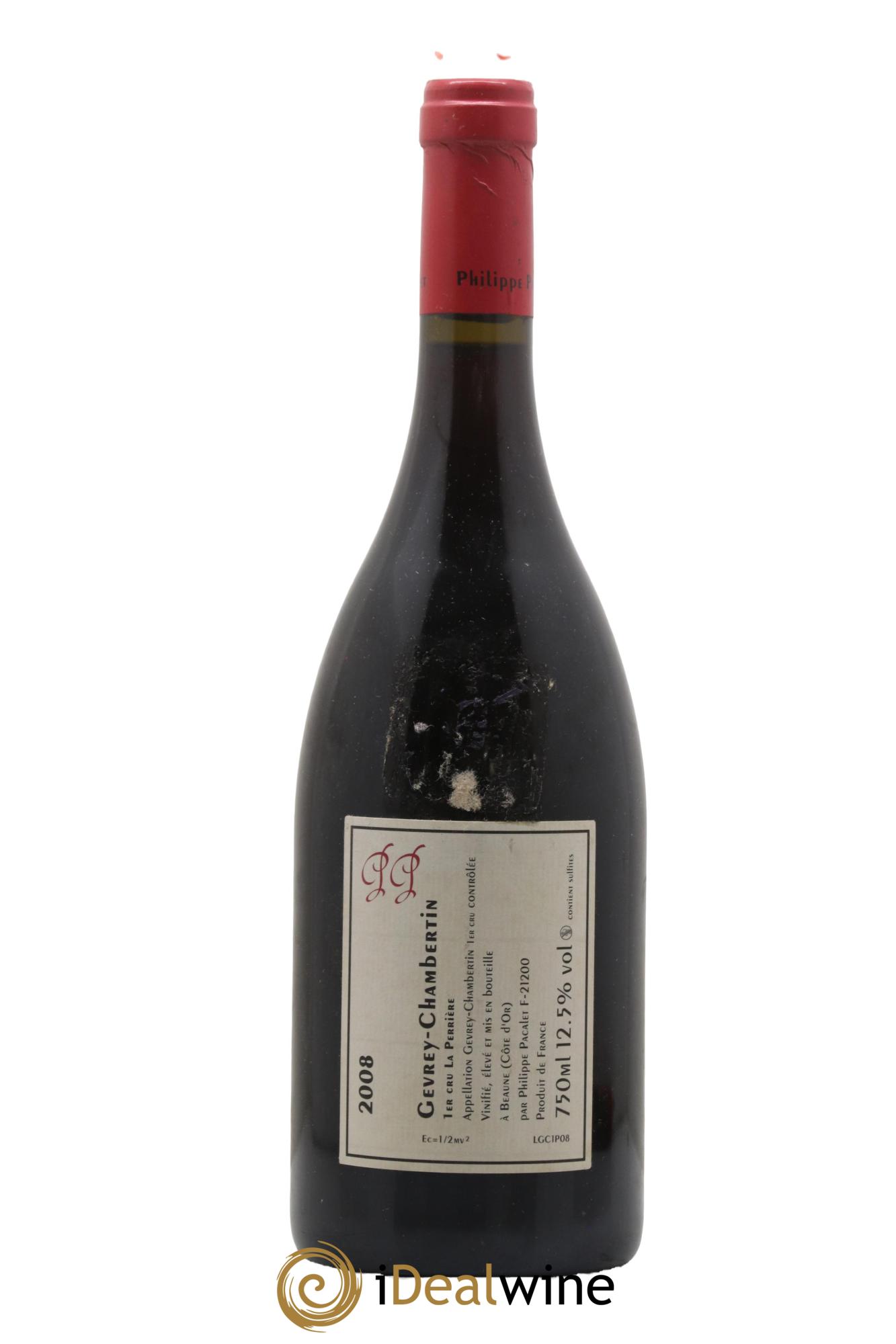 Gevrey-Chambertin 1er Cru La Perrière Philippe Pacalet 2008 - Lot de 1 bouteille - 1